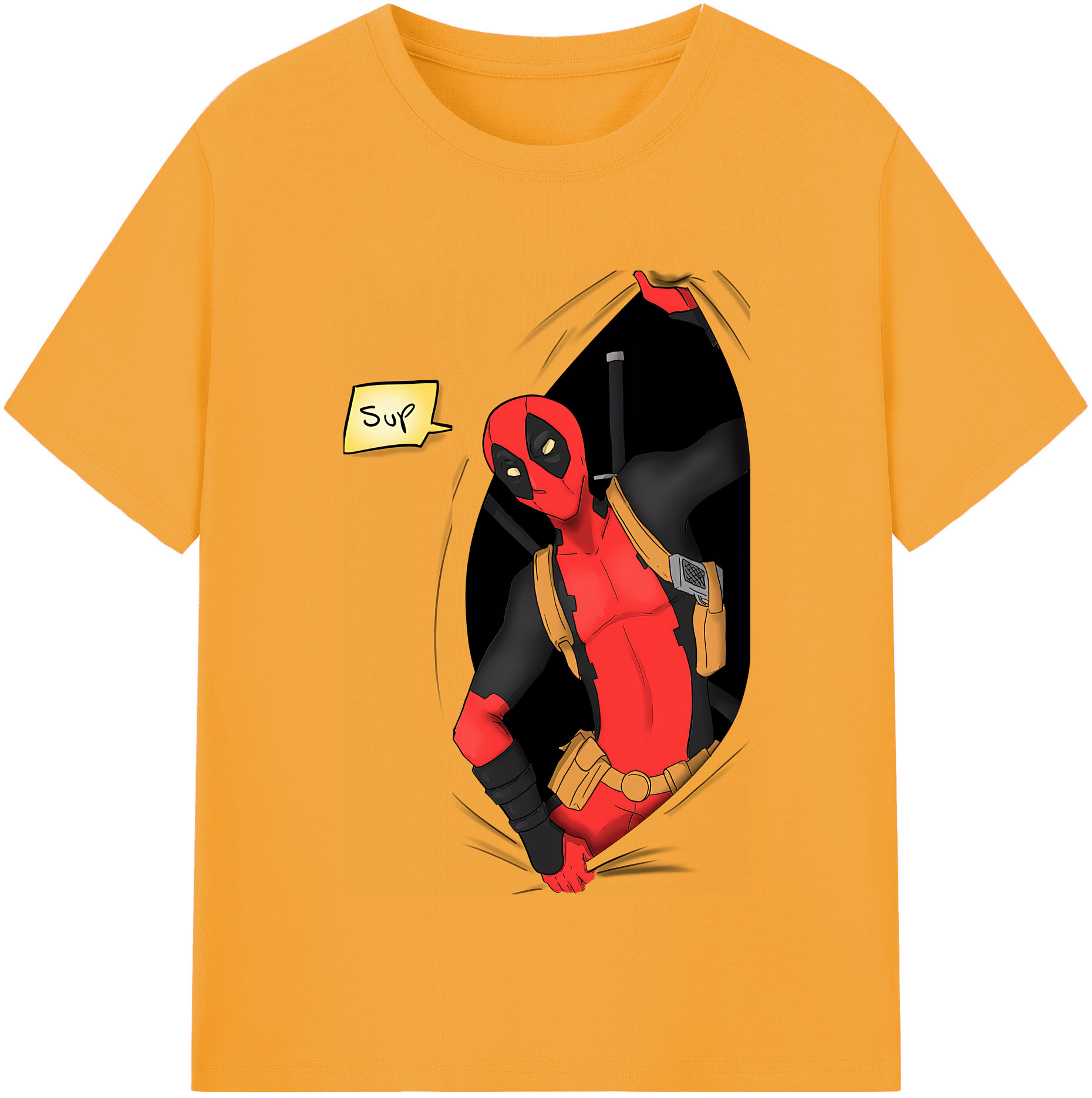 （画像用） Deadpool デッドプール 綿100％半袖Tシャツ（フロントプリント）