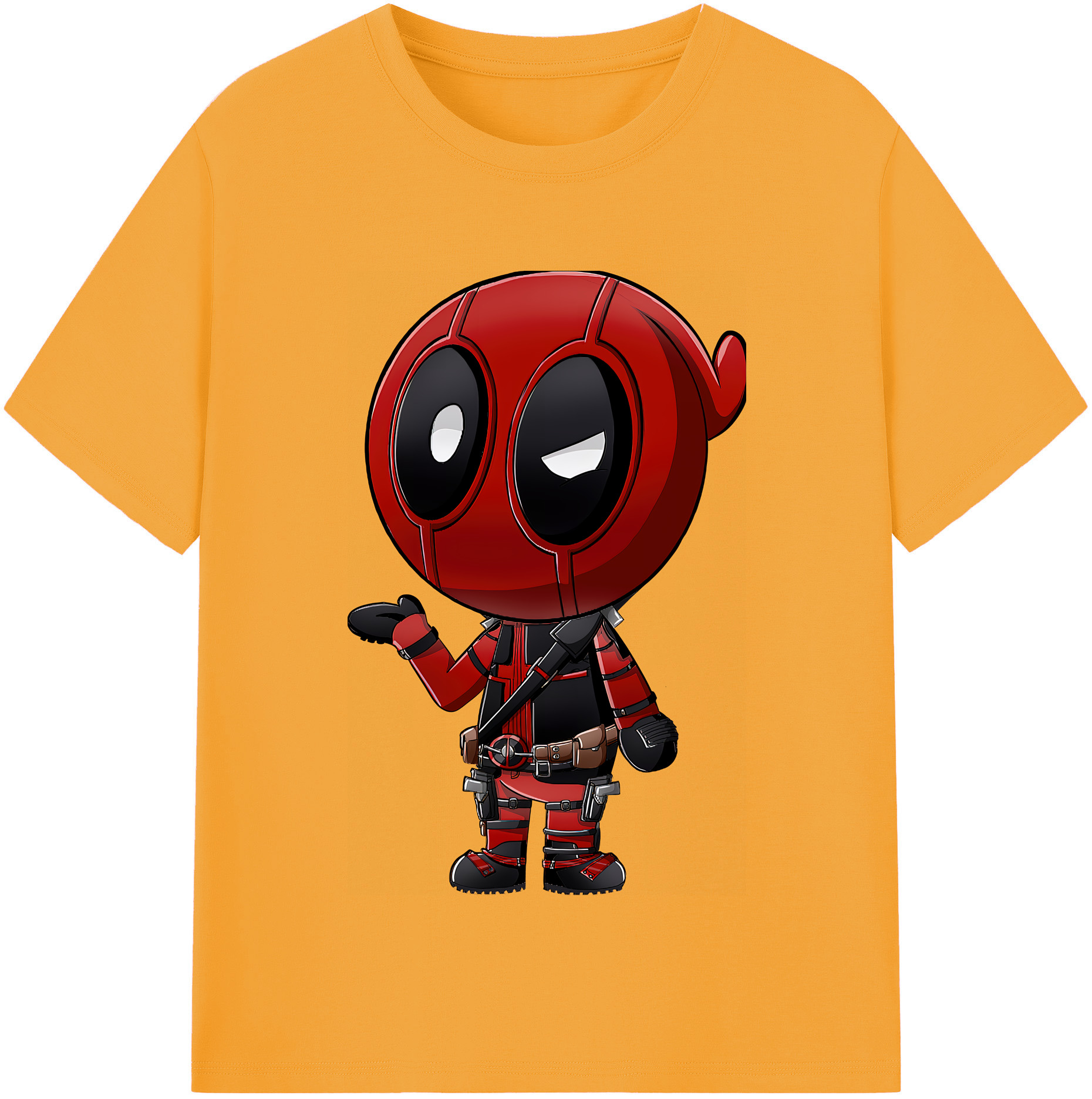 （画像用） Deadpool デッドプール 綿100％半袖Tシャツ（フロントプリント）