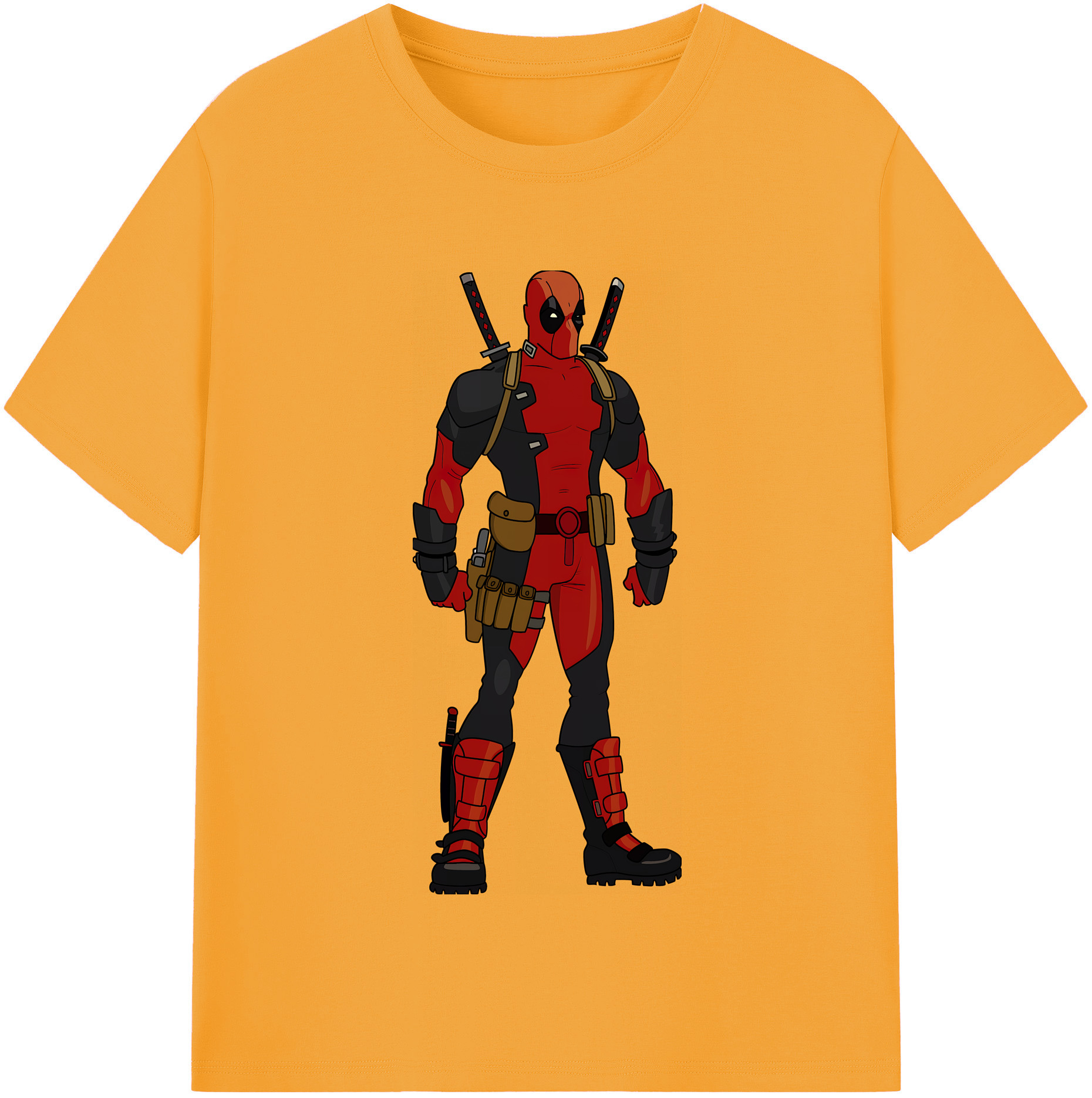 （画像用） Deadpool デッドプール 綿100％半袖Tシャツ（フロントプリント）