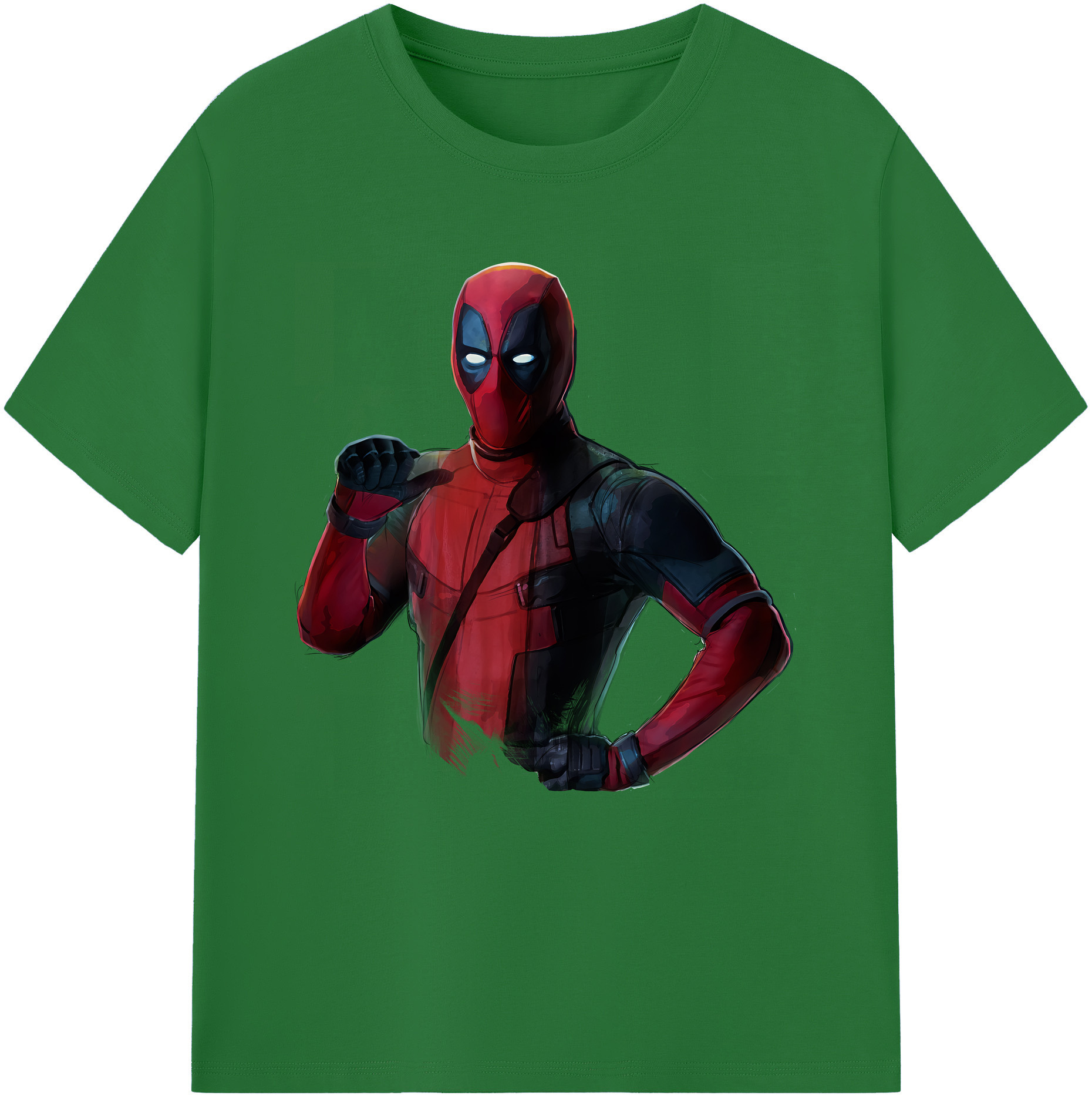 （画像用） Deadpool デッドプール 綿100％半袖Tシャツ（フロントプリント）