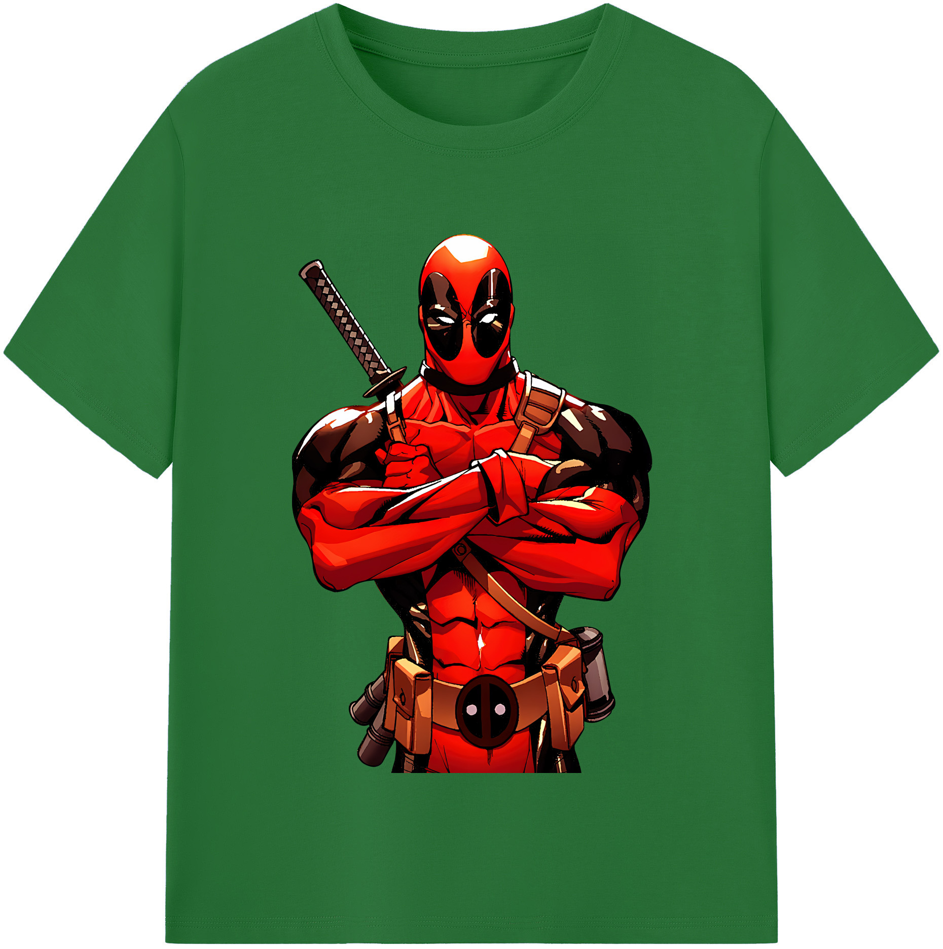 （画像用） Deadpool デッドプール 綿100％半袖Tシャツ（フロントプリント）