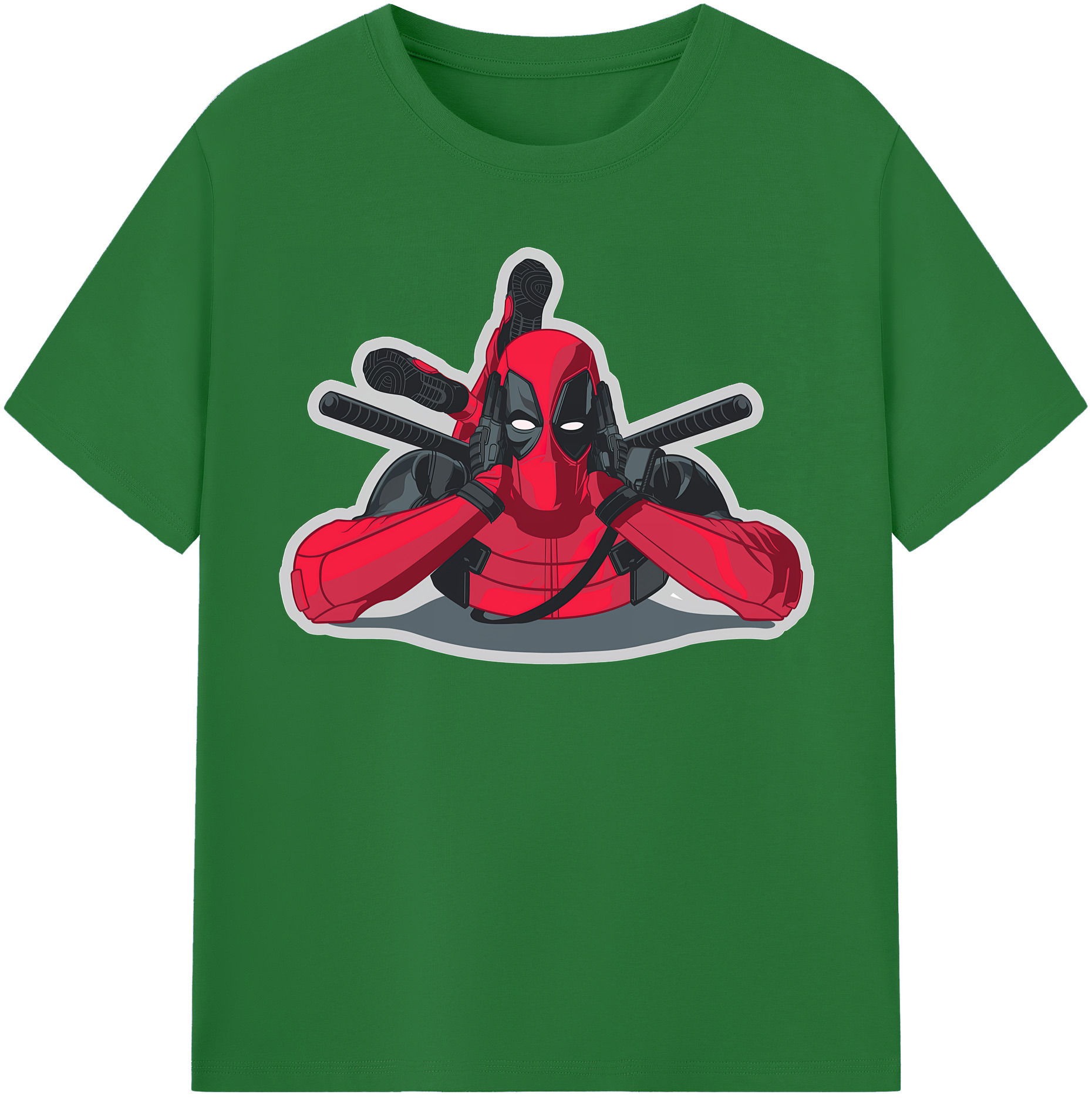 （画像用） Deadpool デッドプール 綿100％半袖Tシャツ（フロントプリント）
