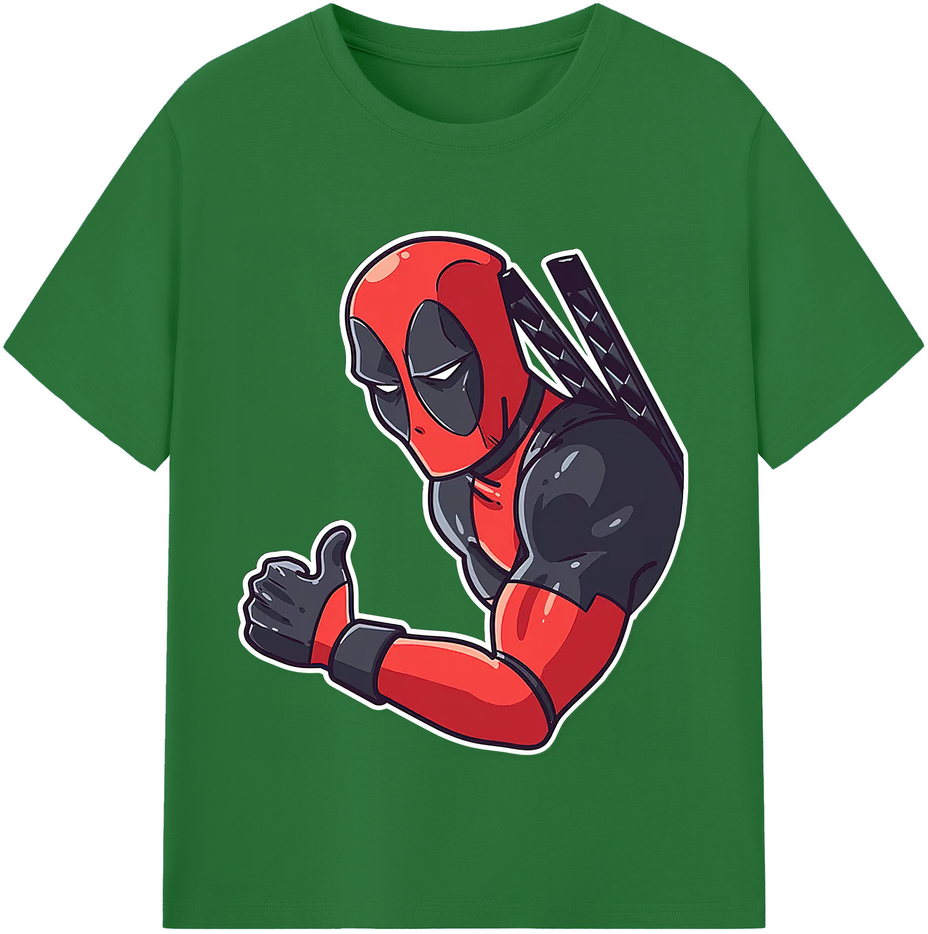 （画像用） Deadpool デッドプール 綿100％半袖Tシャツ（フロントプリント）