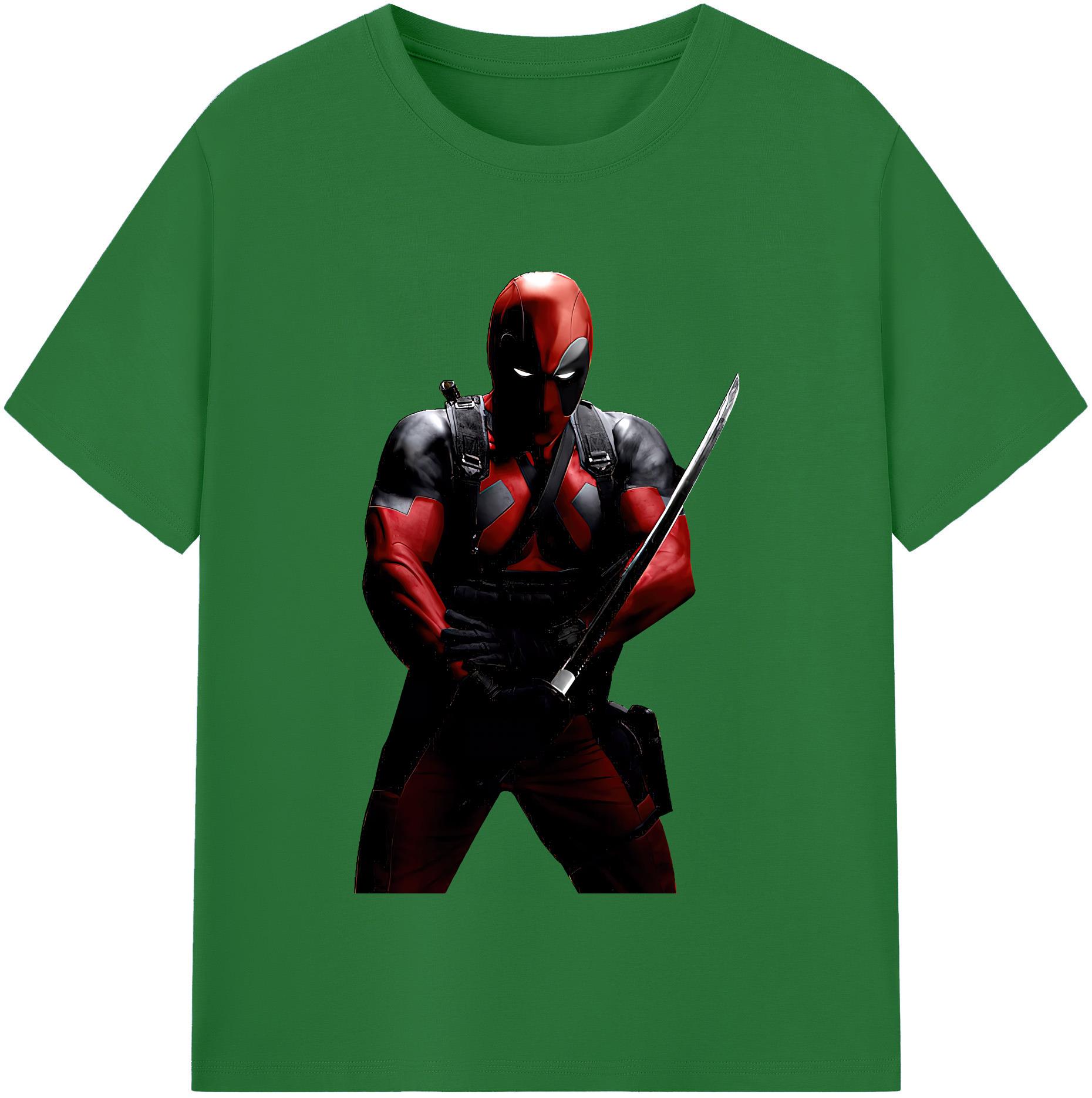 （画像用） Deadpool デッドプール 綿100％半袖Tシャツ（フロントプリント）