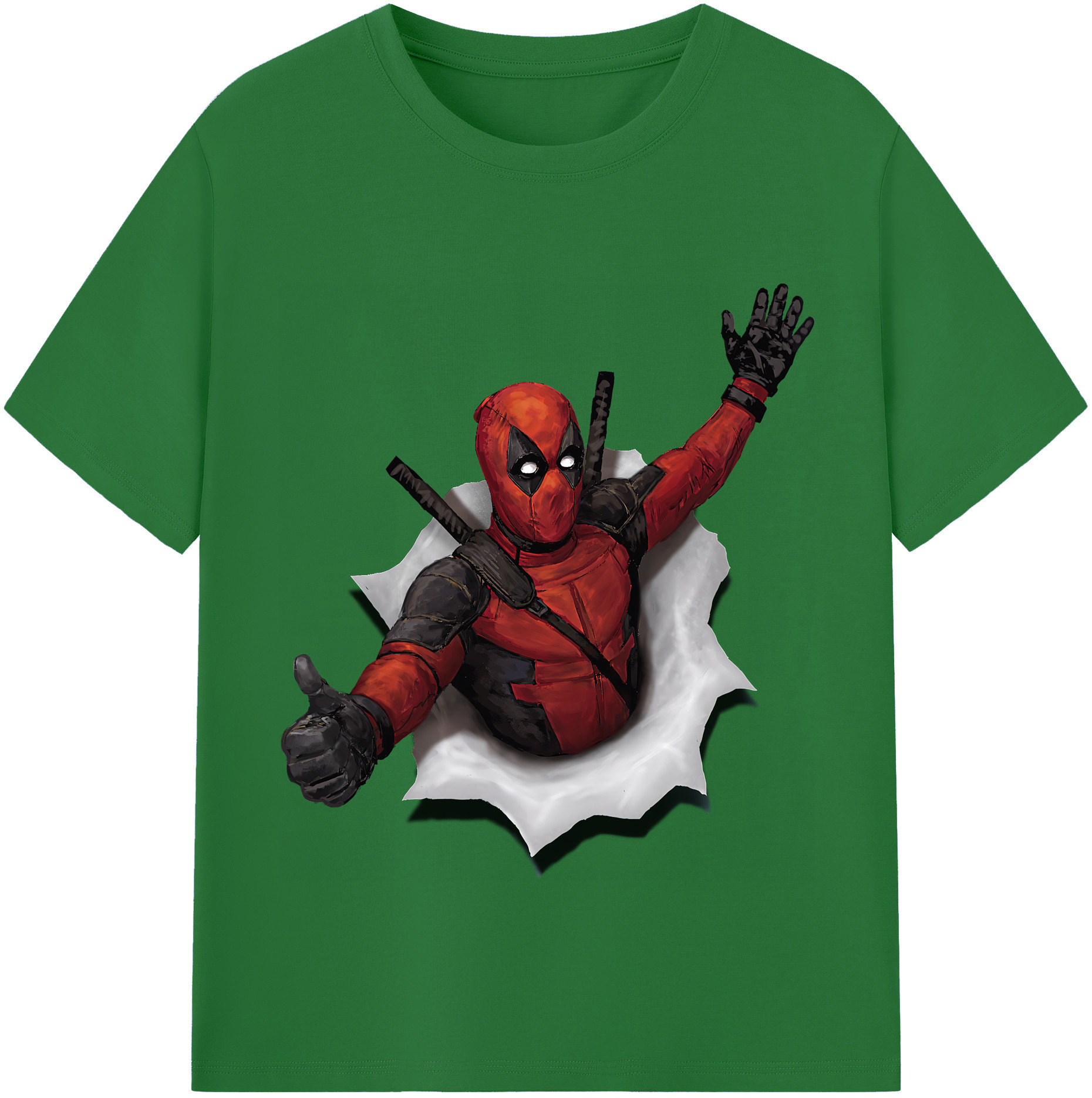（画像用） Deadpool デッドプール 綿100％半袖Tシャツ（フロントプリント）
