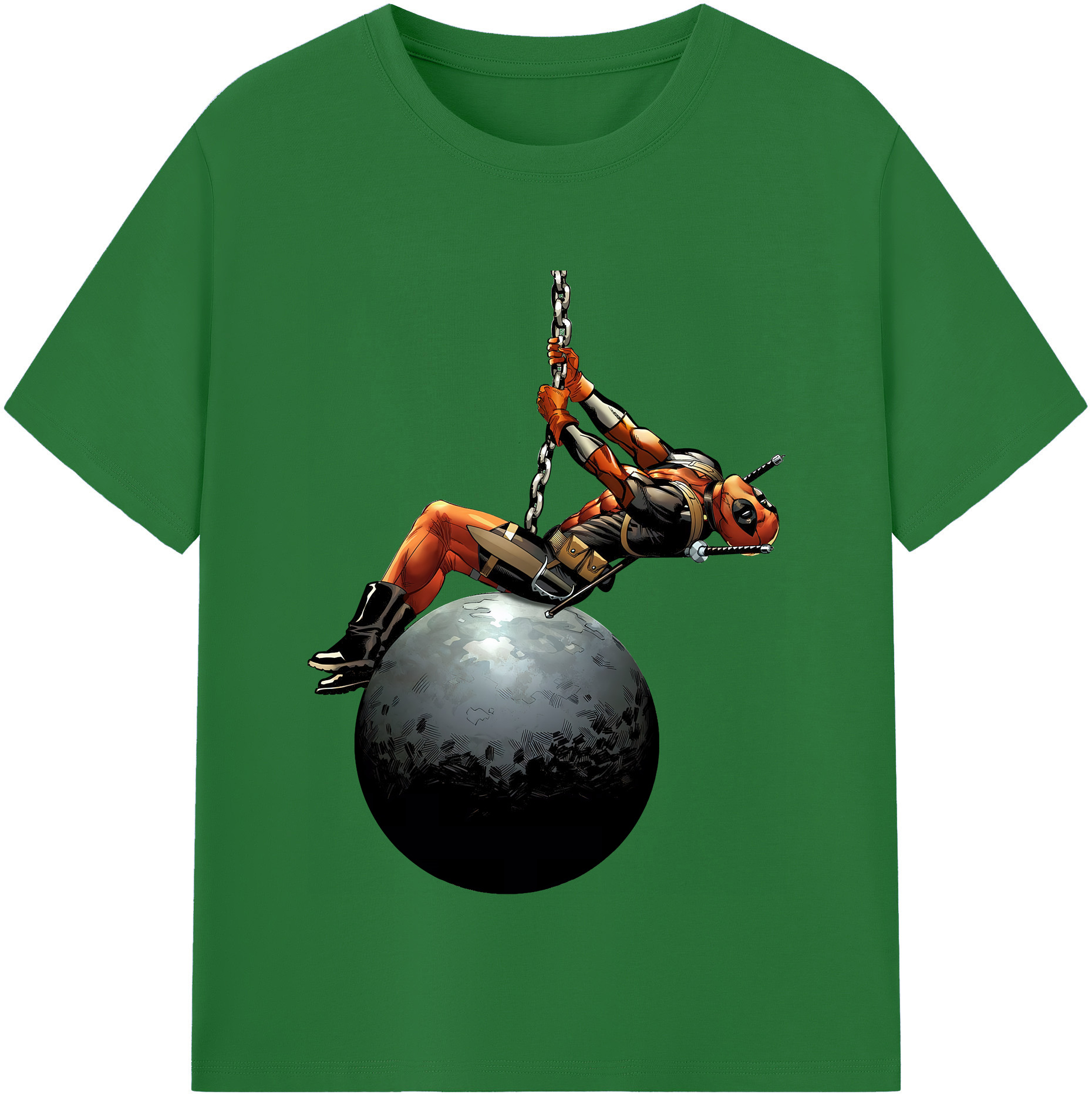 （画像用） Deadpool デッドプール 綿100％半袖Tシャツ（フロントプリント）
