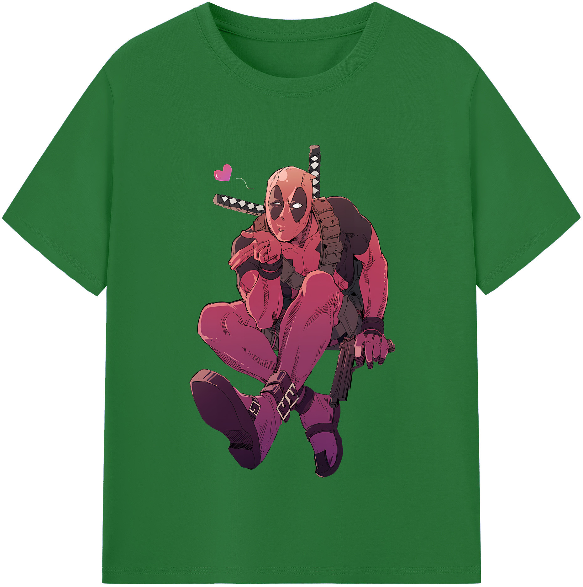 （画像用） Deadpool デッドプール 綿100％半袖Tシャツ（フロントプリント）
