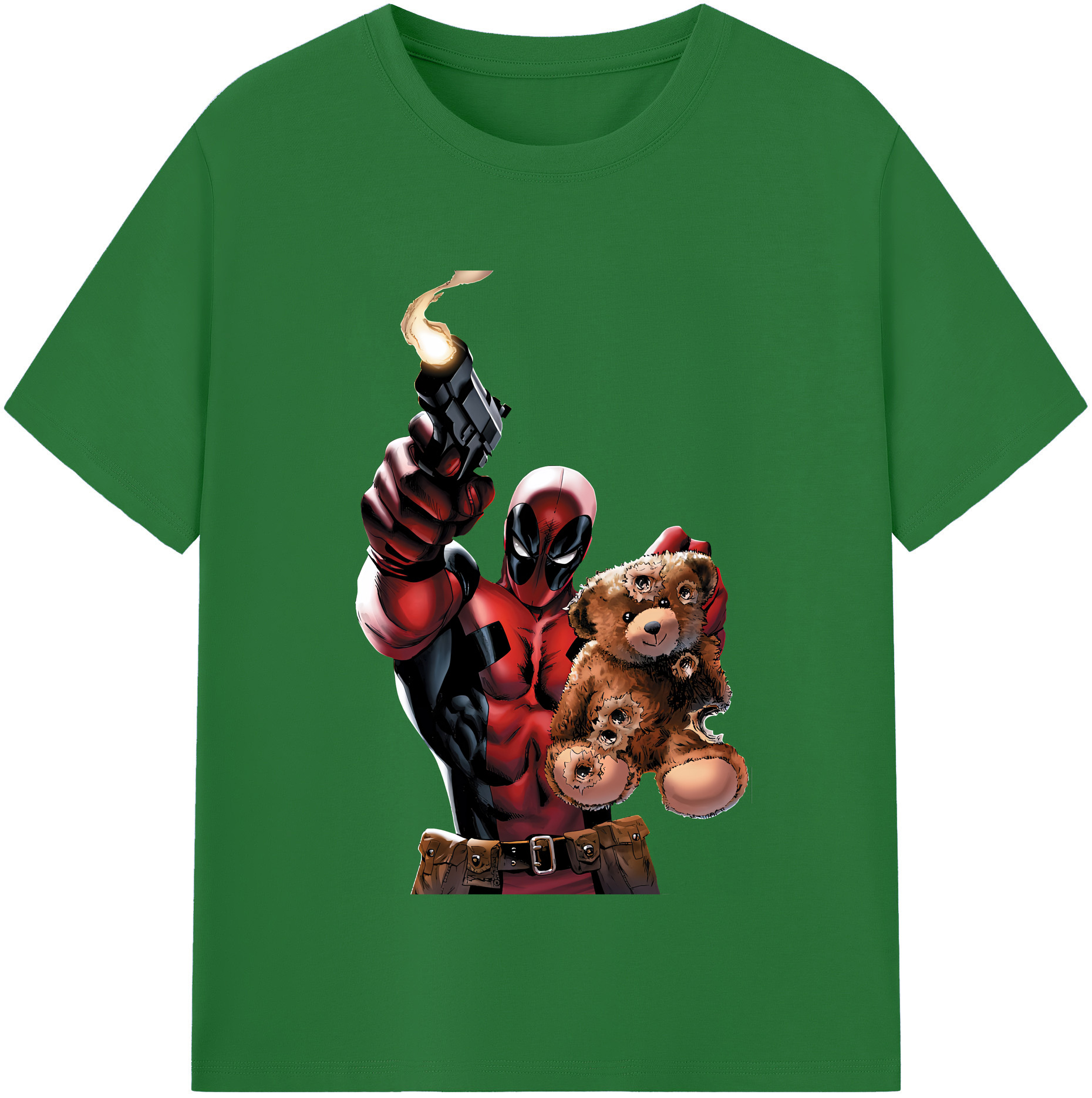 （画像用） Deadpool デッドプール 綿100％半袖Tシャツ（フロントプリント）