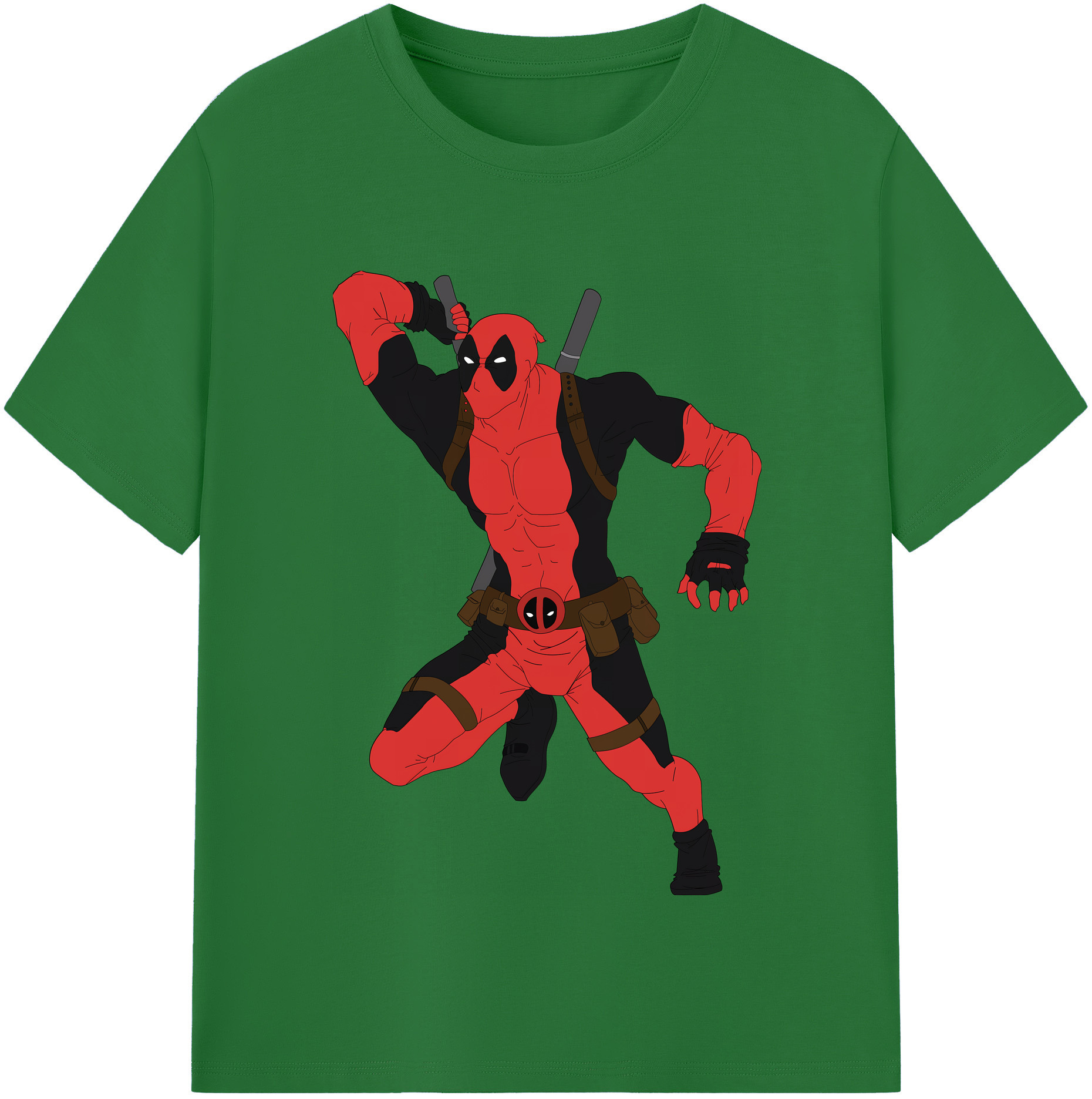 （画像用） Deadpool デッドプール 綿100％半袖Tシャツ（フロントプリント）