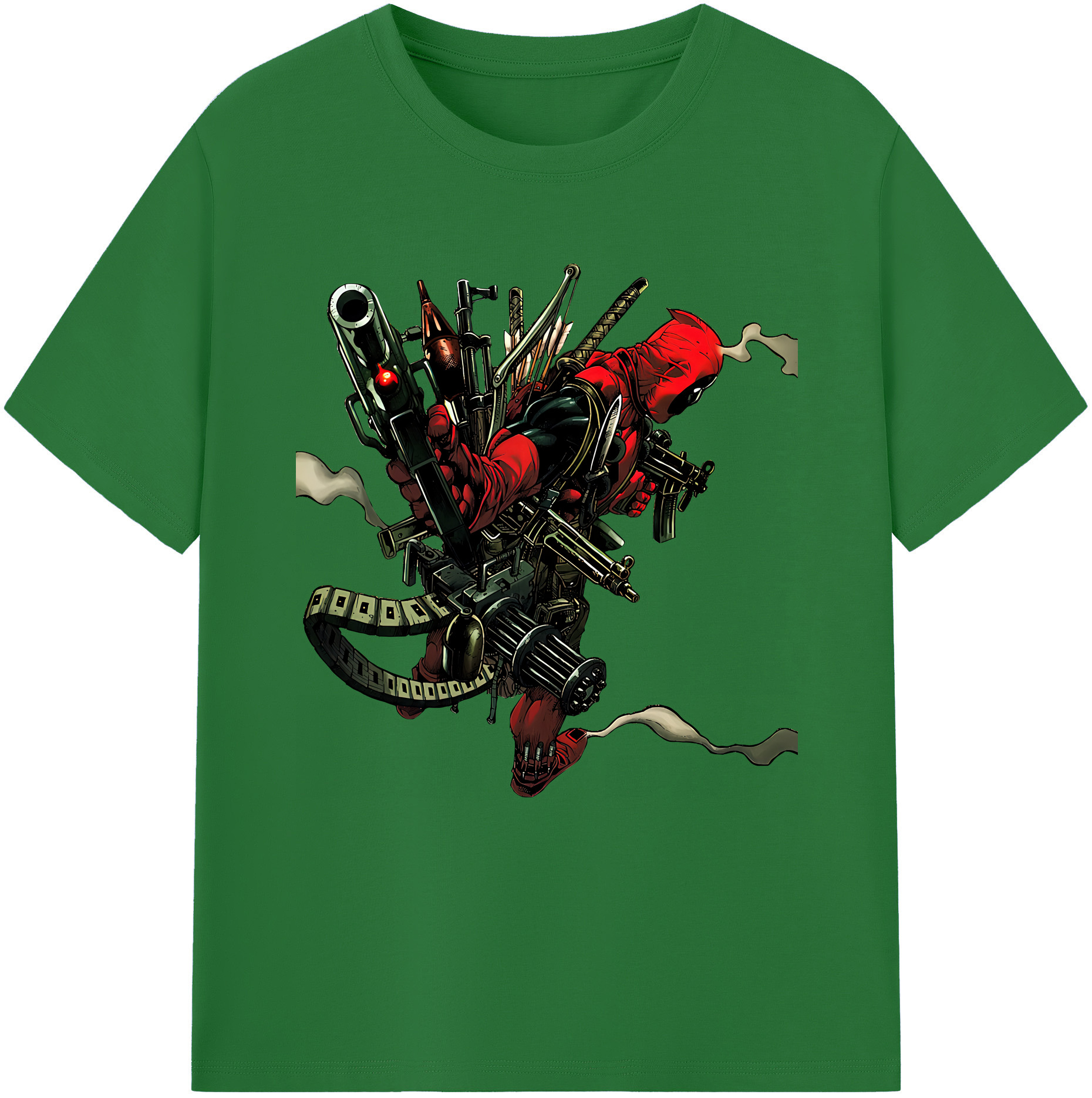 （画像用） Deadpool デッドプール 綿100％半袖Tシャツ（フロントプリント）