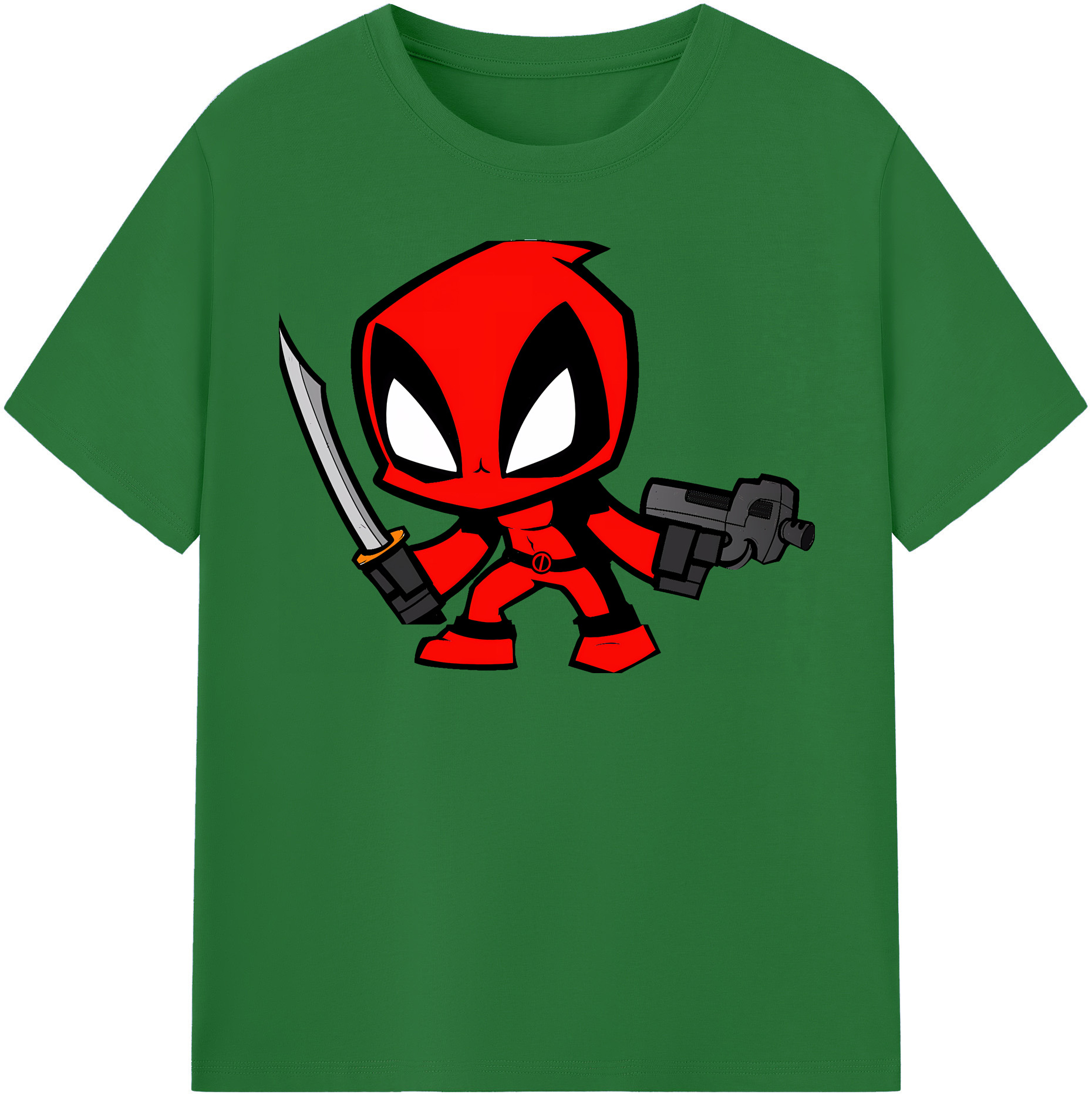 （画像用） Deadpool デッドプール 綿100％半袖Tシャツ（フロントプリント）