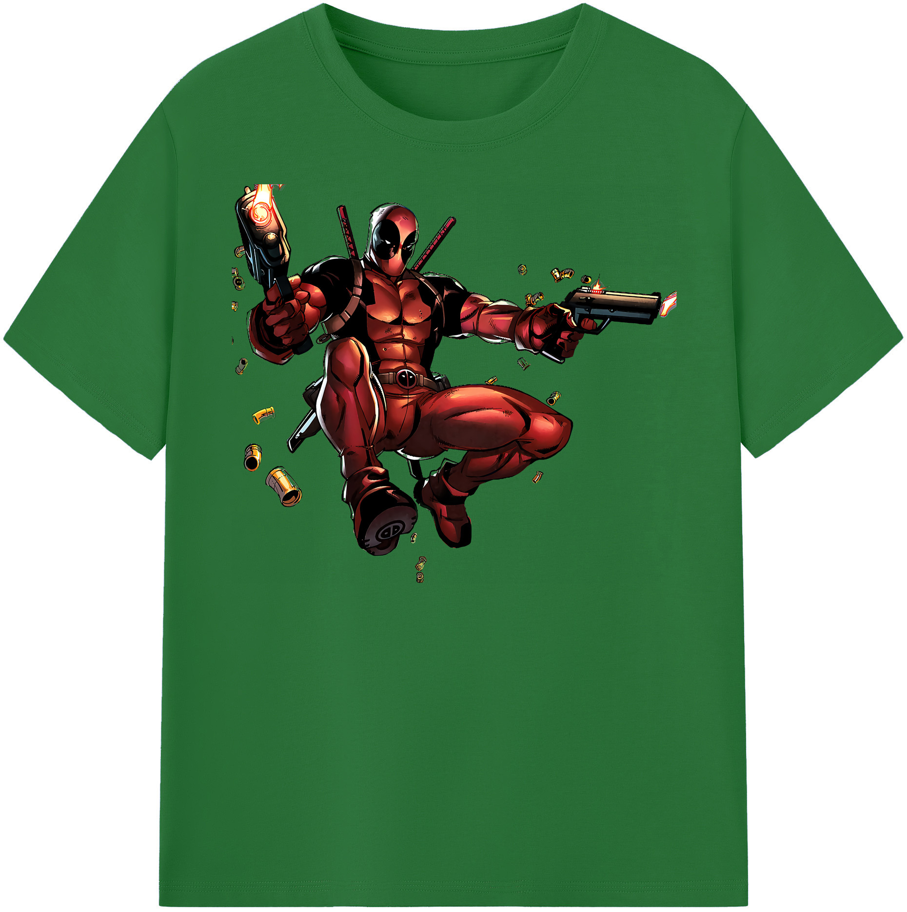 （画像用） Deadpool デッドプール 綿100％半袖Tシャツ（フロントプリント）