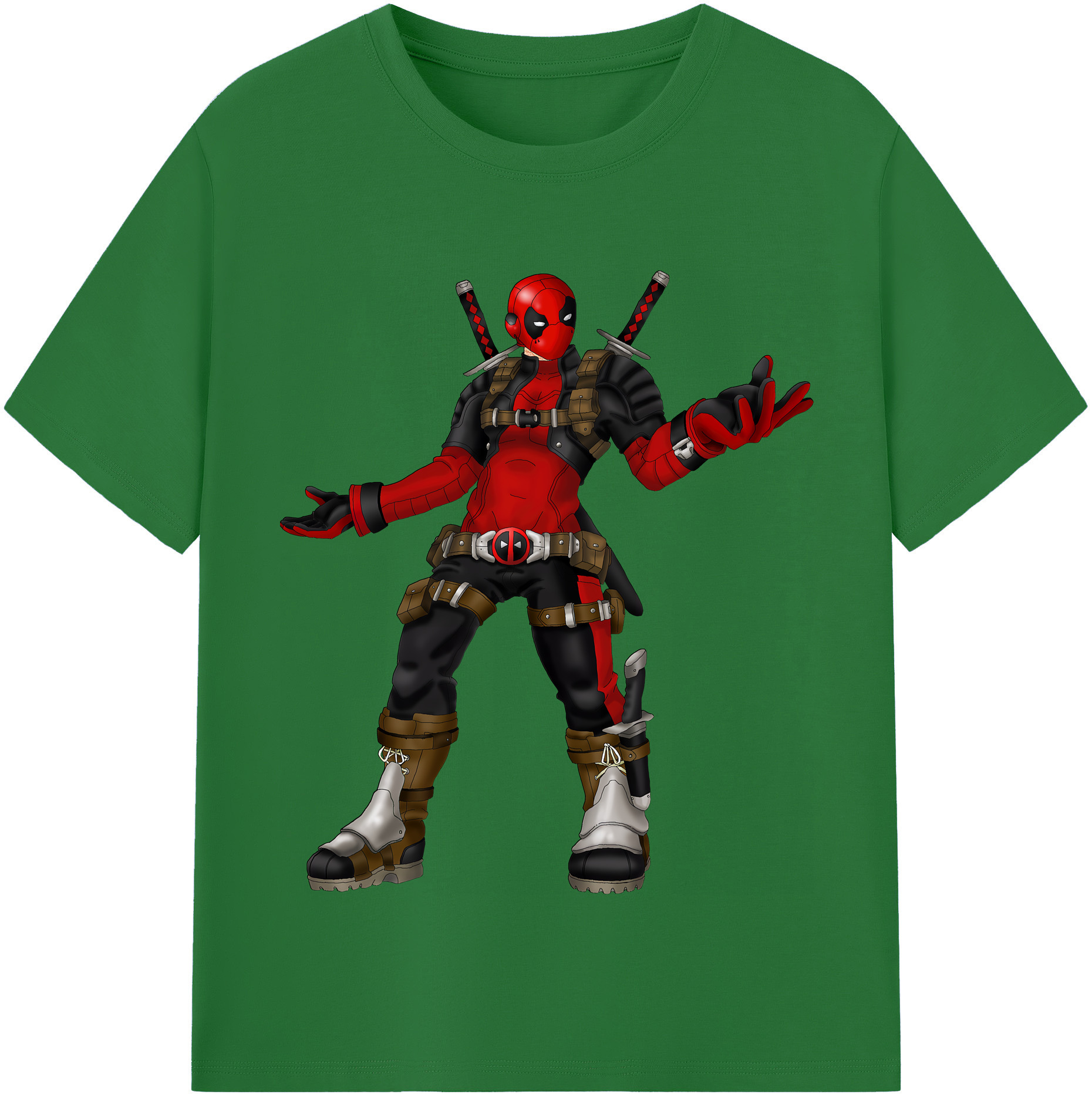 （画像用） Deadpool デッドプール 綿100％半袖Tシャツ（フロントプリント）