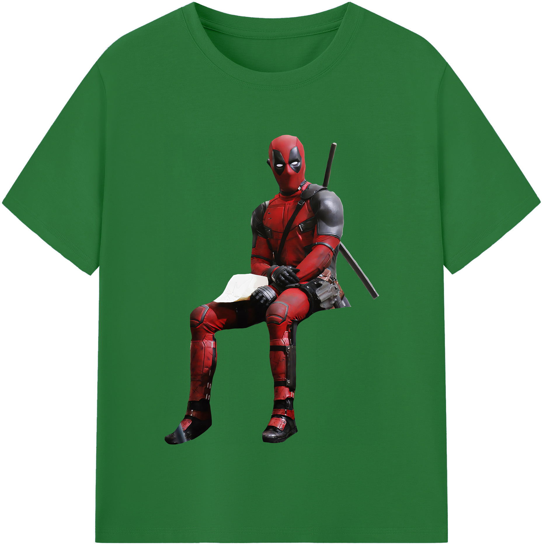 （画像用） Deadpool デッドプール 綿100％半袖Tシャツ（フロントプリント）
