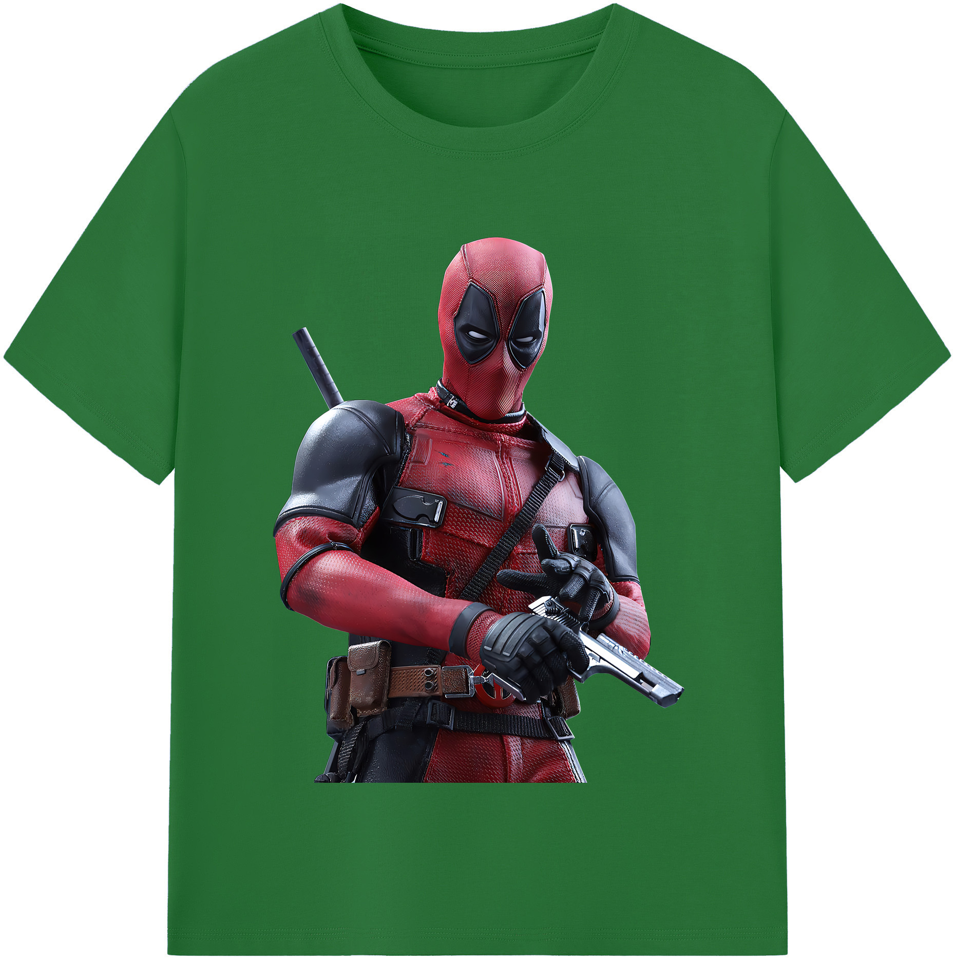 （画像用） Deadpool デッドプール 綿100％半袖Tシャツ（フロントプリント）