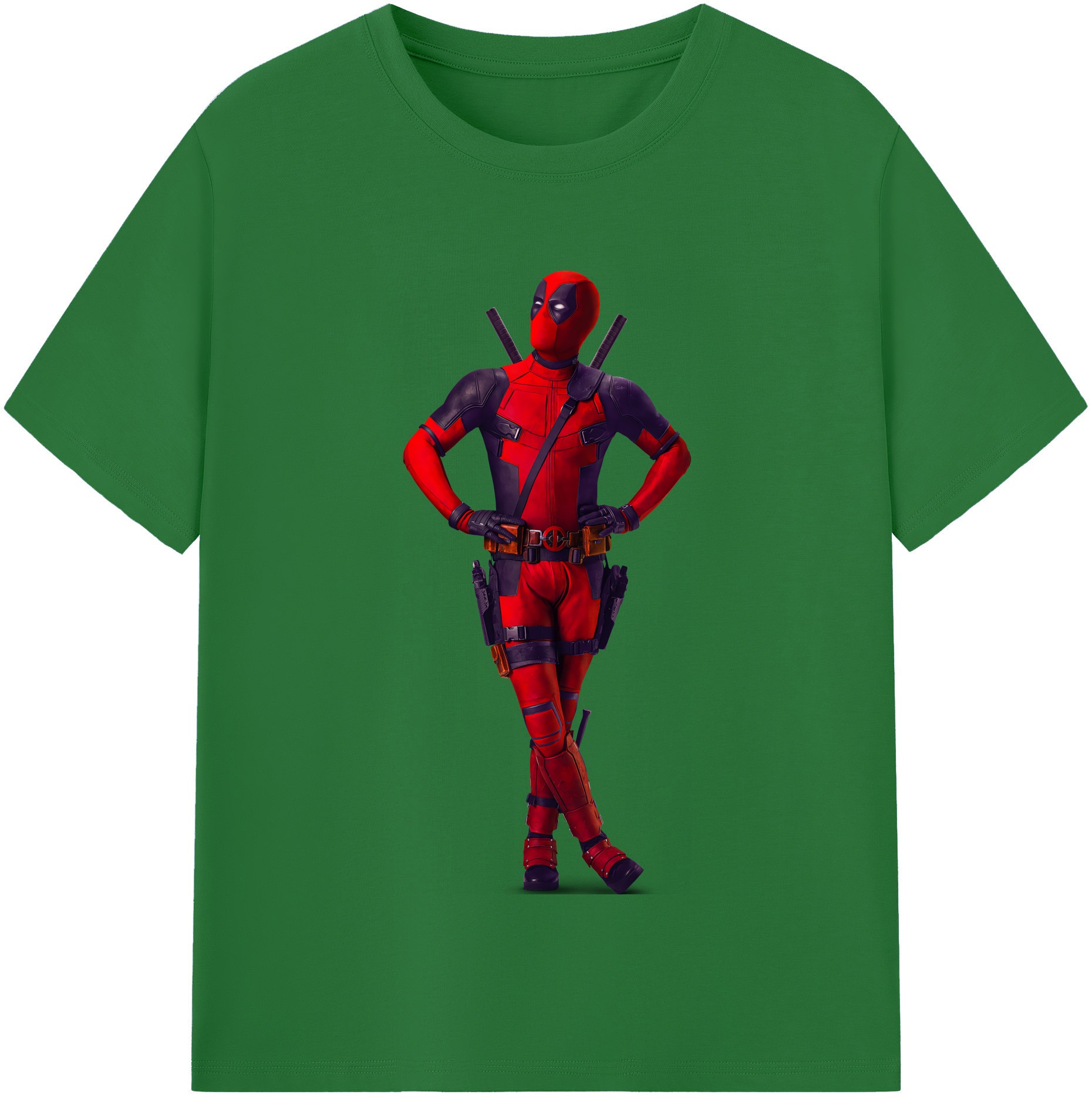 （画像用） Deadpool デッドプール 綿100％半袖Tシャツ（フロントプリント）
