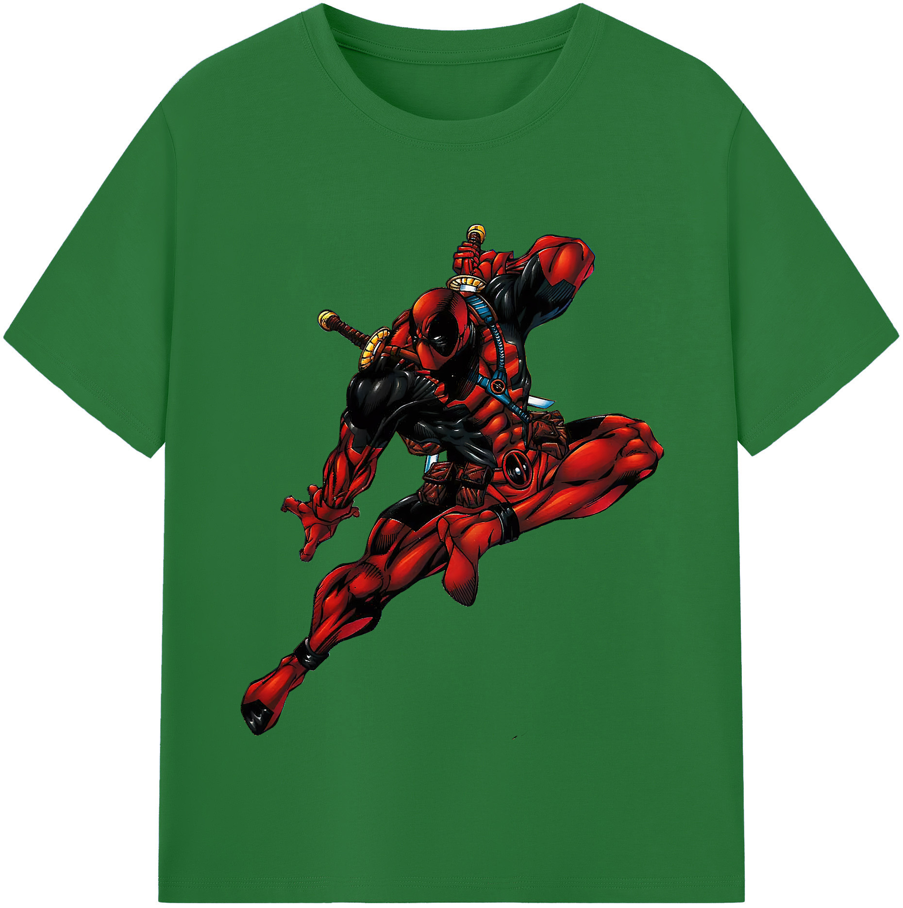 （画像用） Deadpool デッドプール 綿100％半袖Tシャツ（フロントプリント）