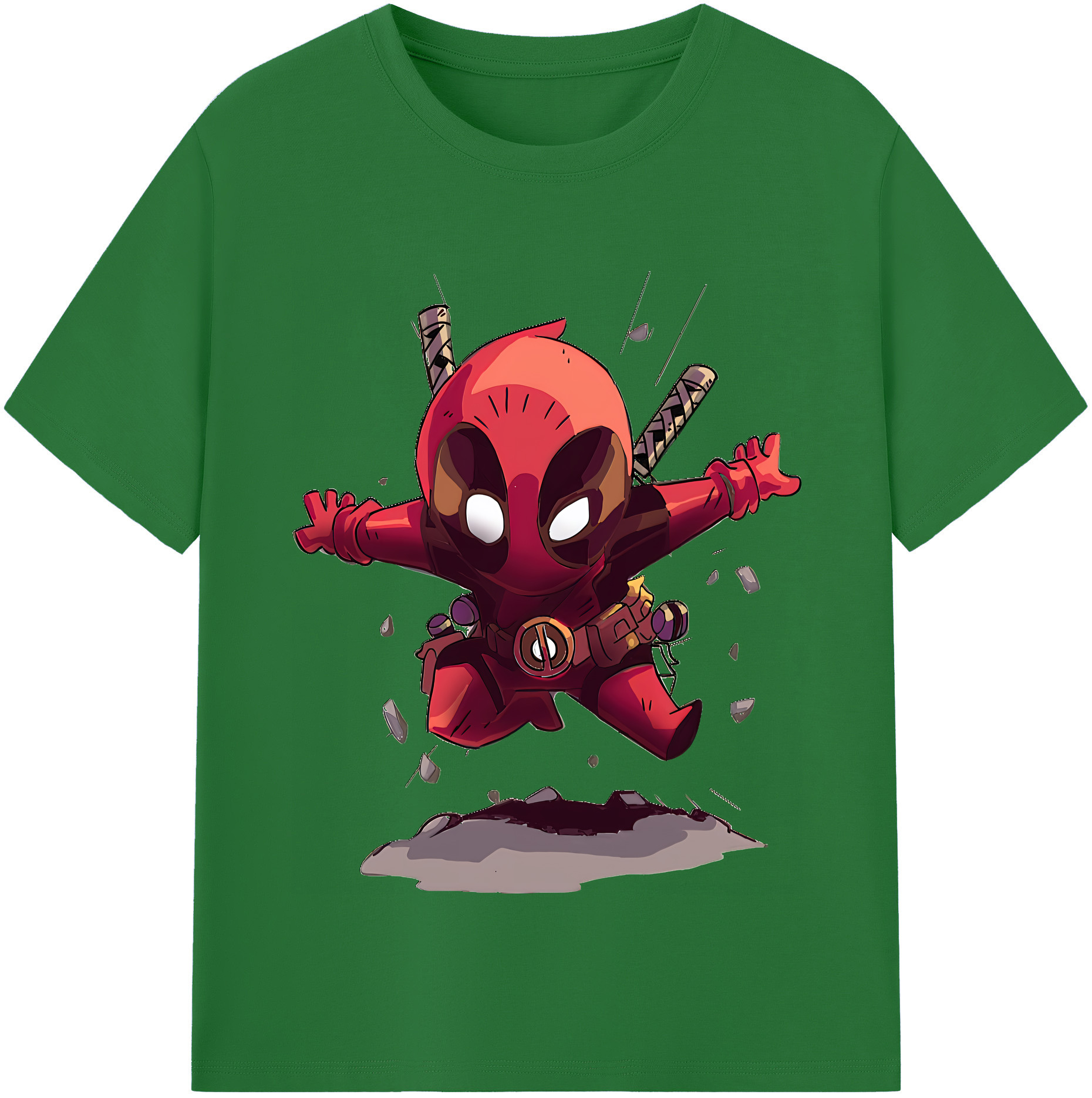 （画像用） Deadpool デッドプール 綿100％半袖Tシャツ（フロントプリント）