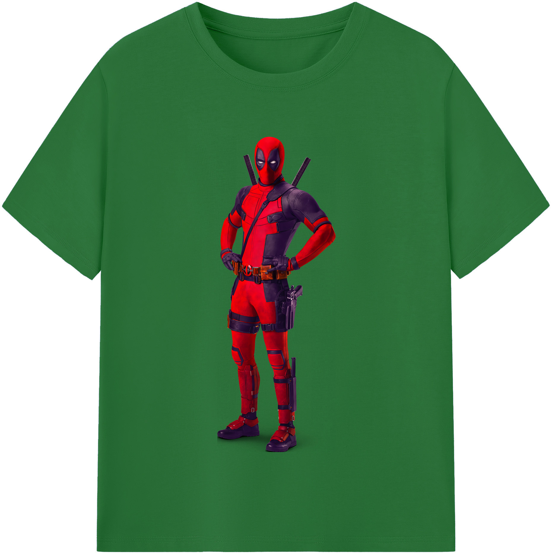 （画像用） Deadpool デッドプール 綿100％半袖Tシャツ（フロントプリント）