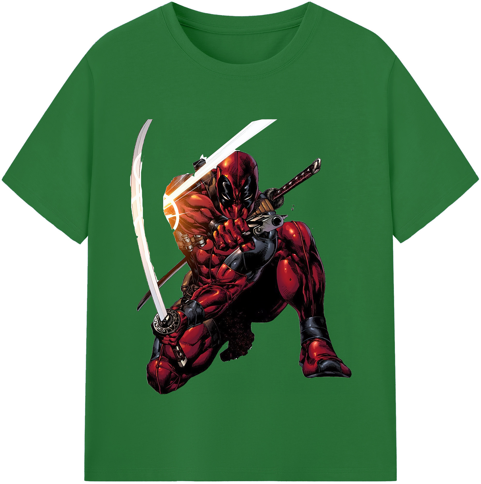 （画像用） Deadpool デッドプール 綿100％半袖Tシャツ（フロントプリント）