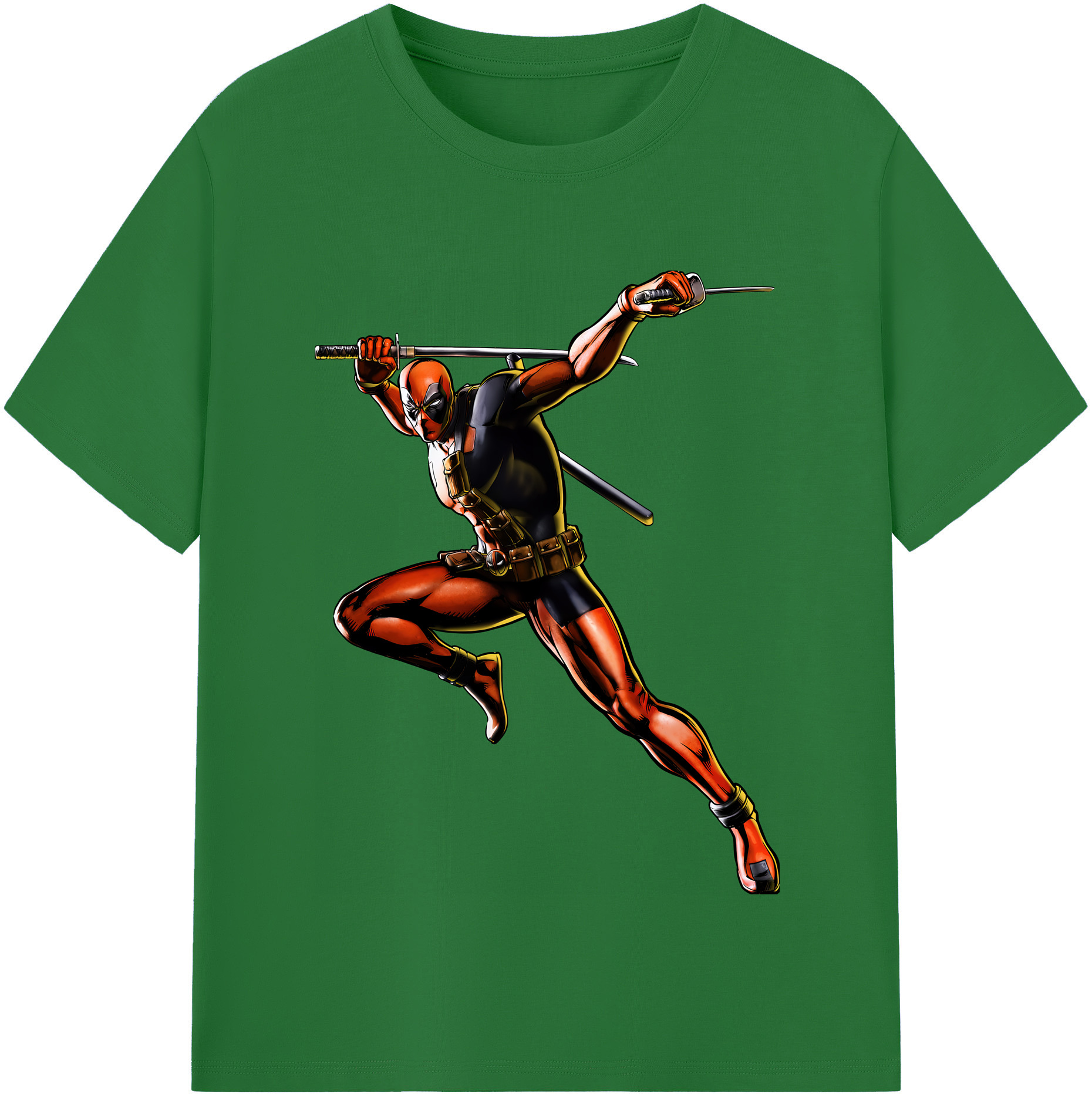 （画像用） Deadpool デッドプール 綿100％半袖Tシャツ（フロントプリント）
