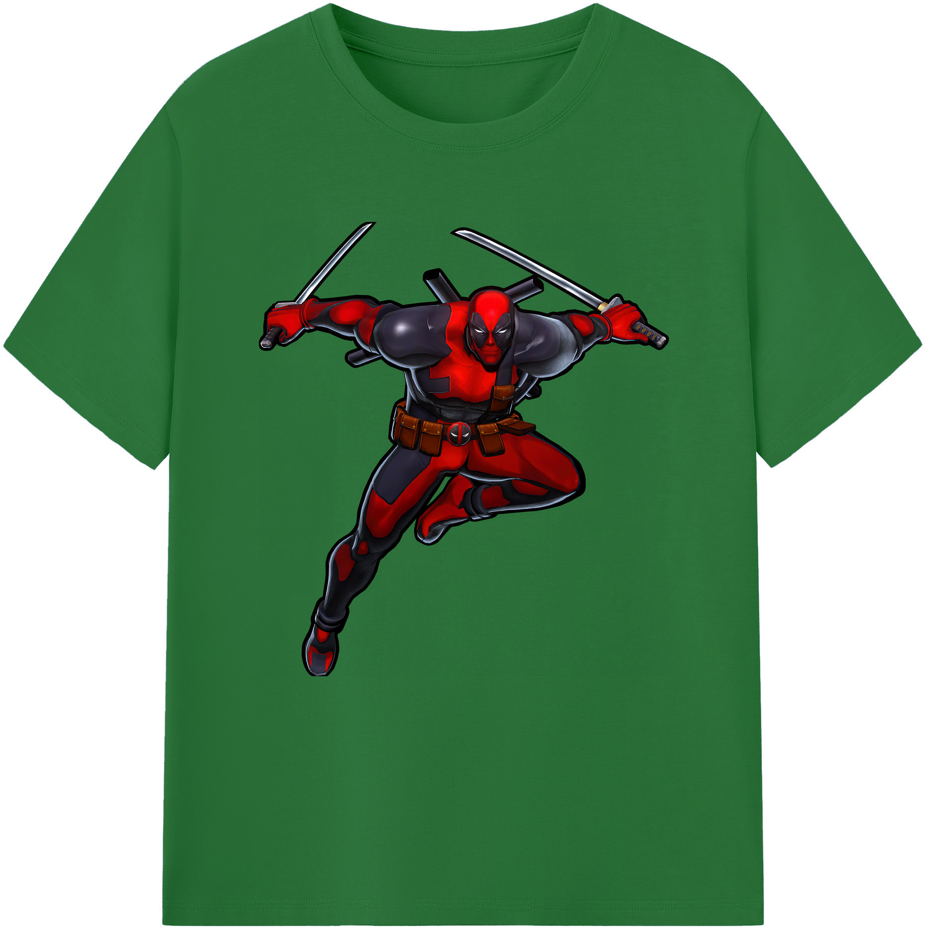 （画像用） Deadpool デッドプール 綿100％半袖Tシャツ（フロントプリント）