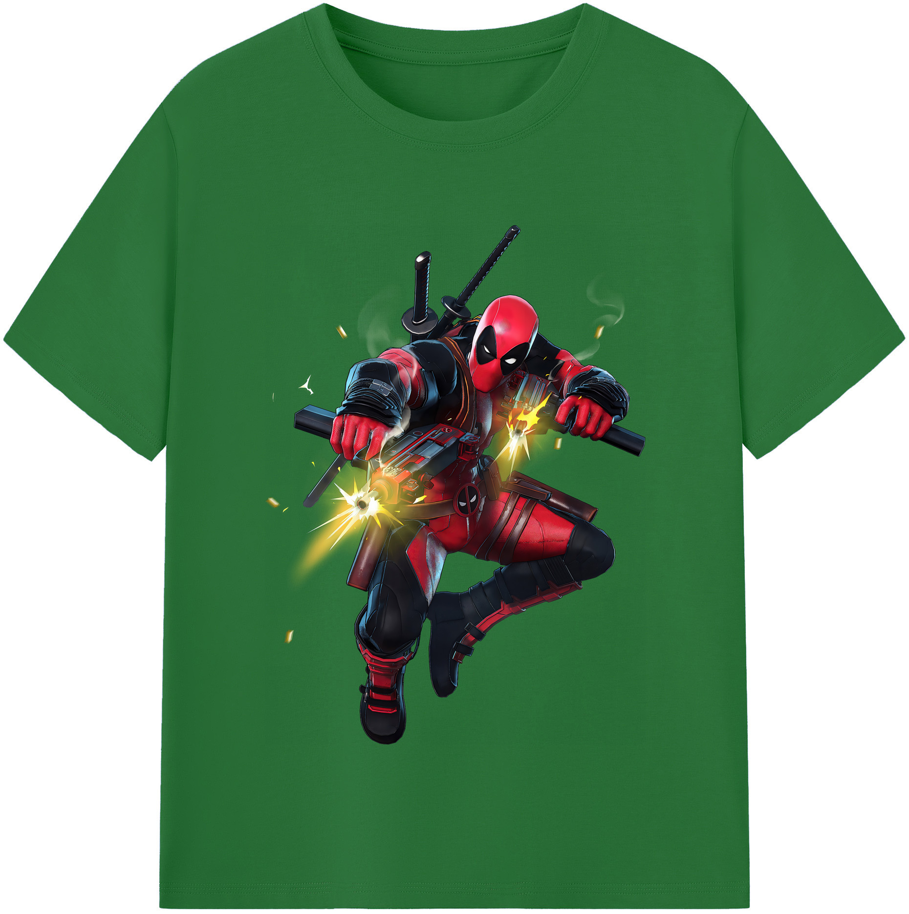 （画像用） Deadpool デッドプール 綿100％半袖Tシャツ（フロントプリント）