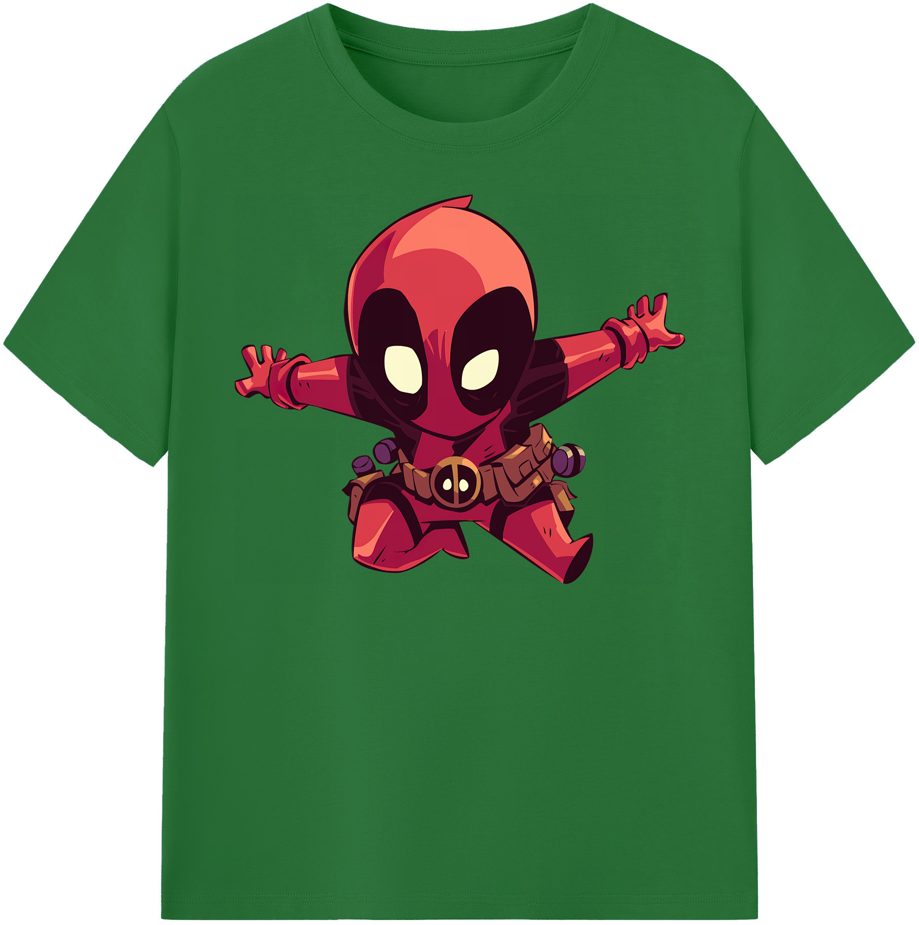 （画像用） Deadpool デッドプール 綿100％半袖Tシャツ（フロントプリント）