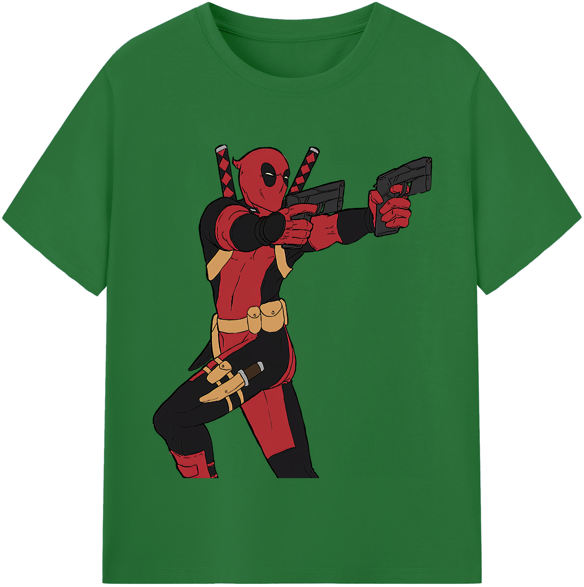 （画像用） Deadpool デッドプール 綿100％半袖Tシャツ（フロントプリント）