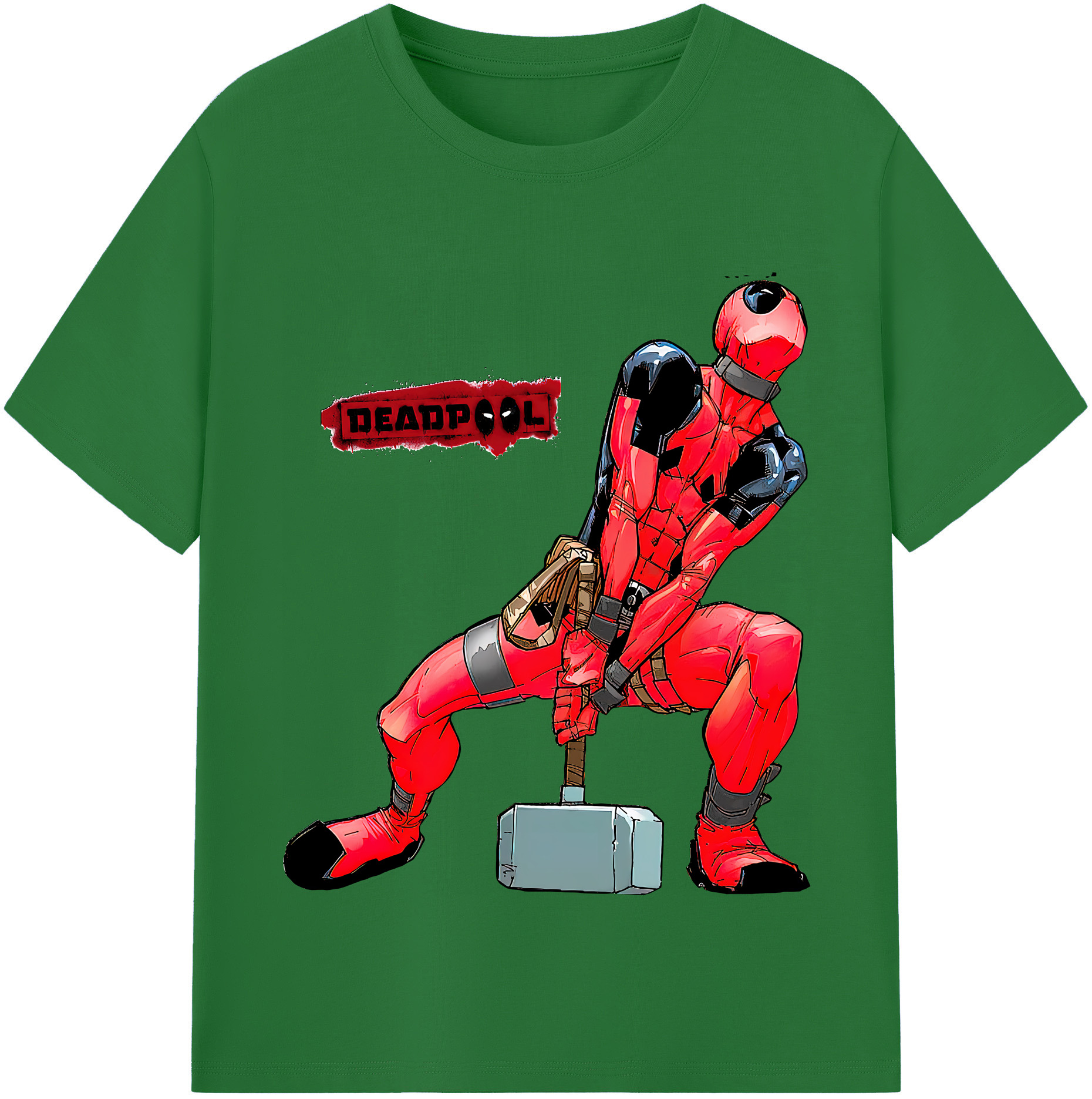 （画像用） Deadpool デッドプール 綿100％半袖Tシャツ（フロントプリント）