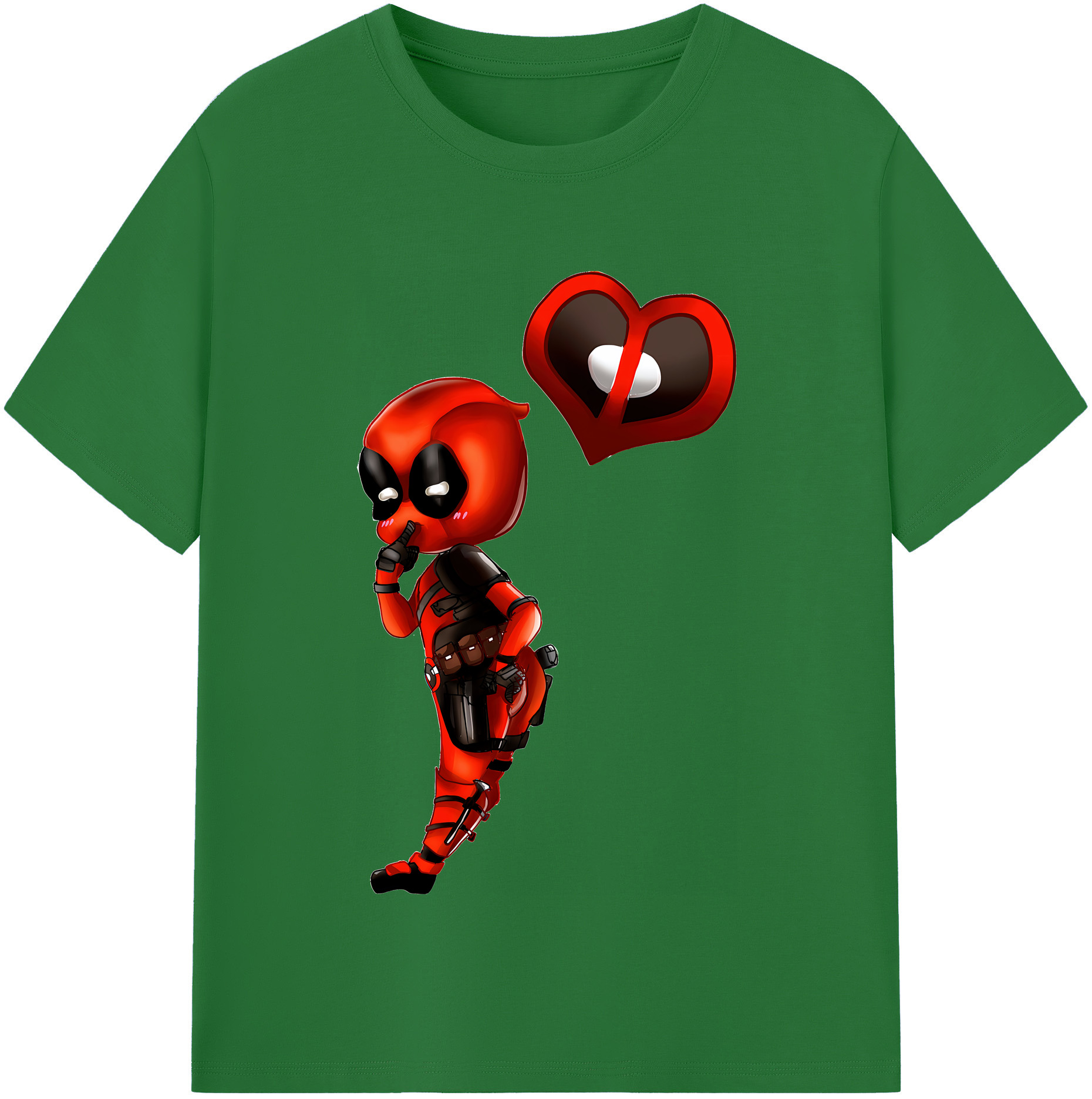 （画像用） Deadpool デッドプール 綿100％半袖Tシャツ（フロントプリント）