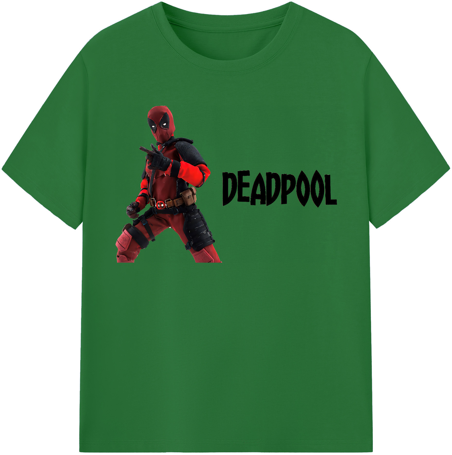 （画像用） Deadpool デッドプール 綿100％半袖Tシャツ（フロントプリント）