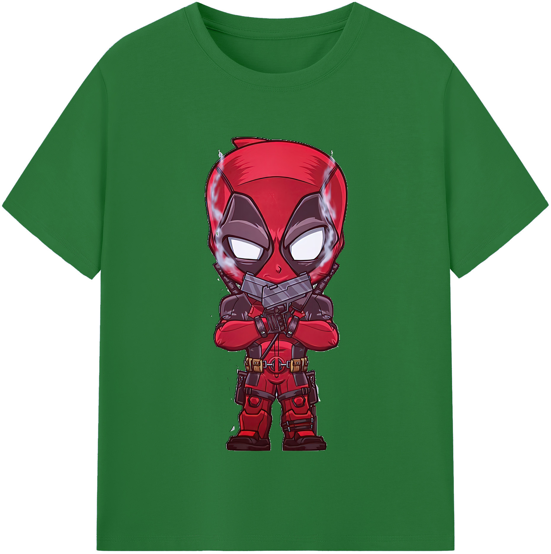 （画像用） Deadpool デッドプール 綿100％半袖Tシャツ（フロントプリント）
