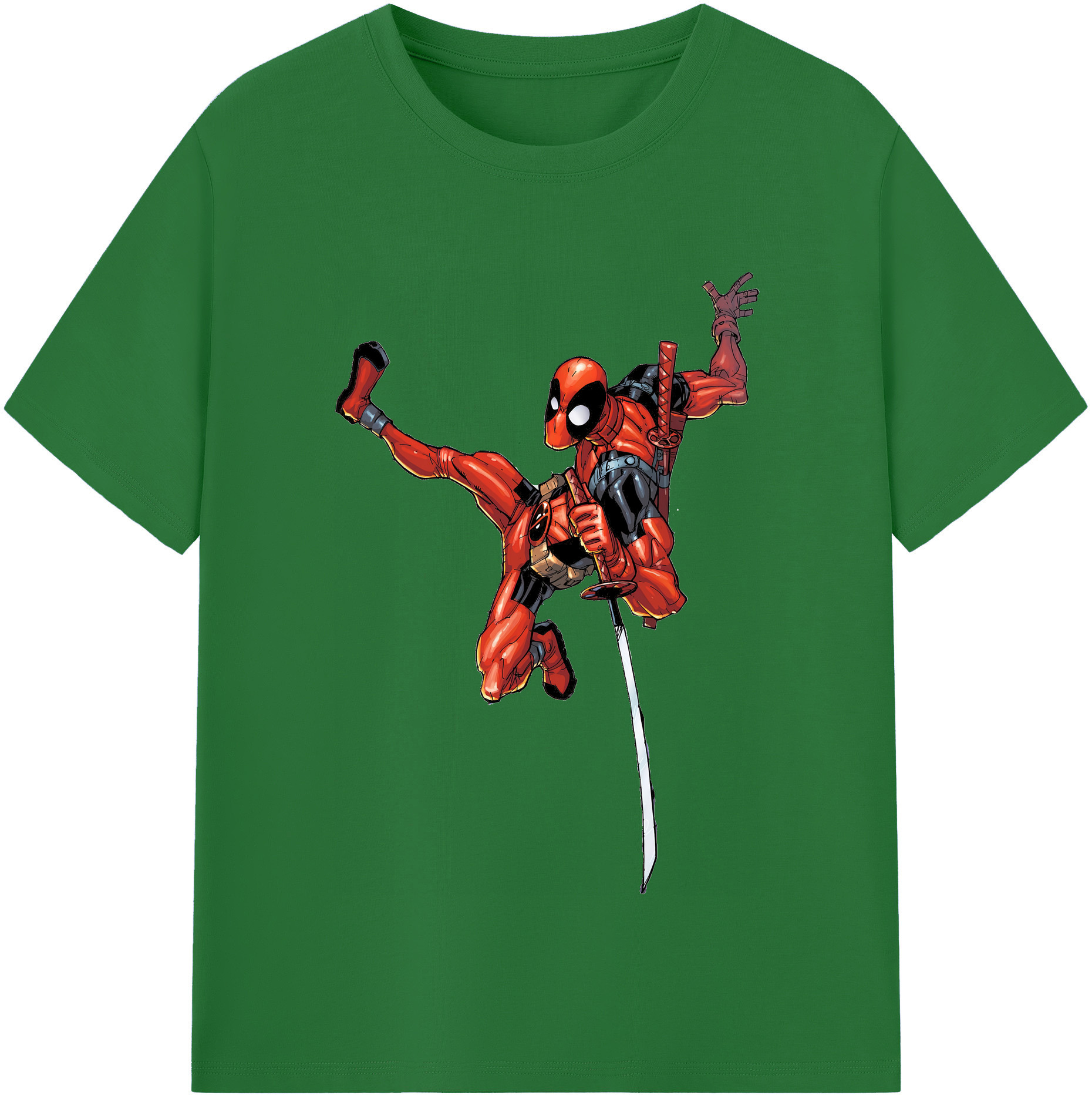 （画像用） Deadpool デッドプール 綿100％半袖Tシャツ（フロントプリント）