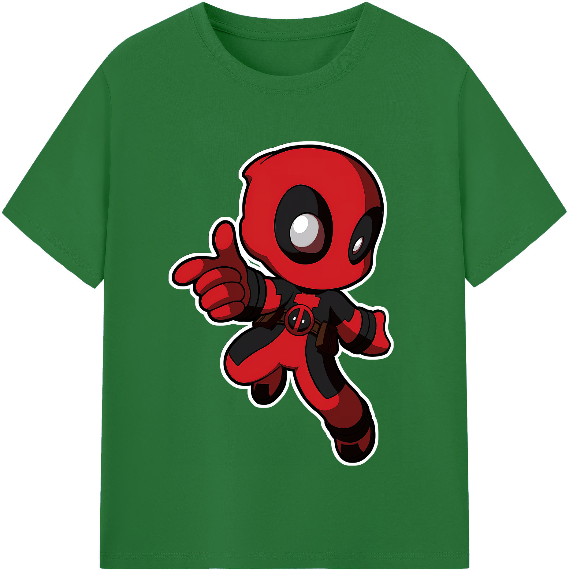（画像用） Deadpool デッドプール 綿100％半袖Tシャツ（フロントプリント）