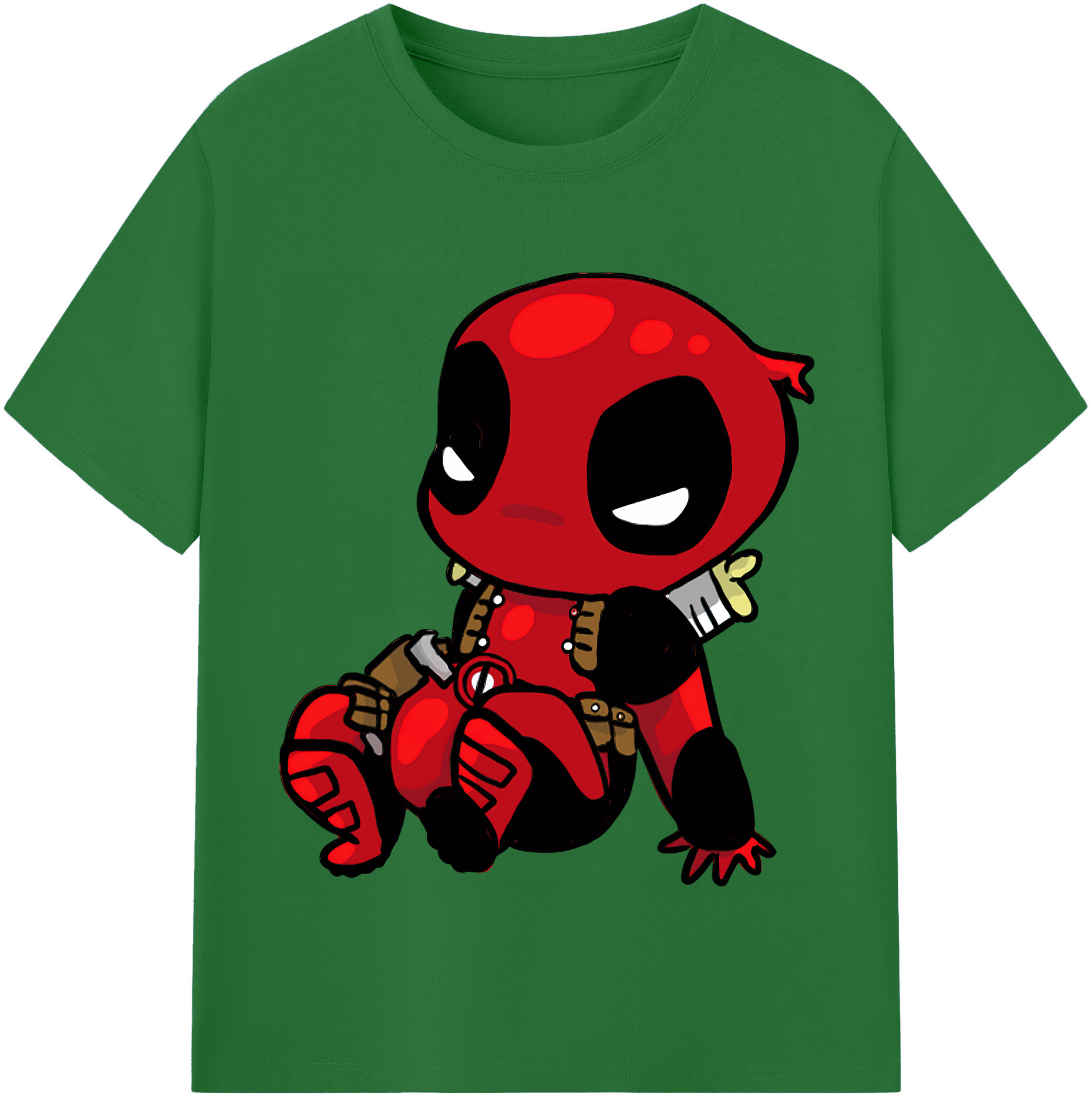 （画像用） Deadpool デッドプール 綿100％半袖Tシャツ（フロントプリント）