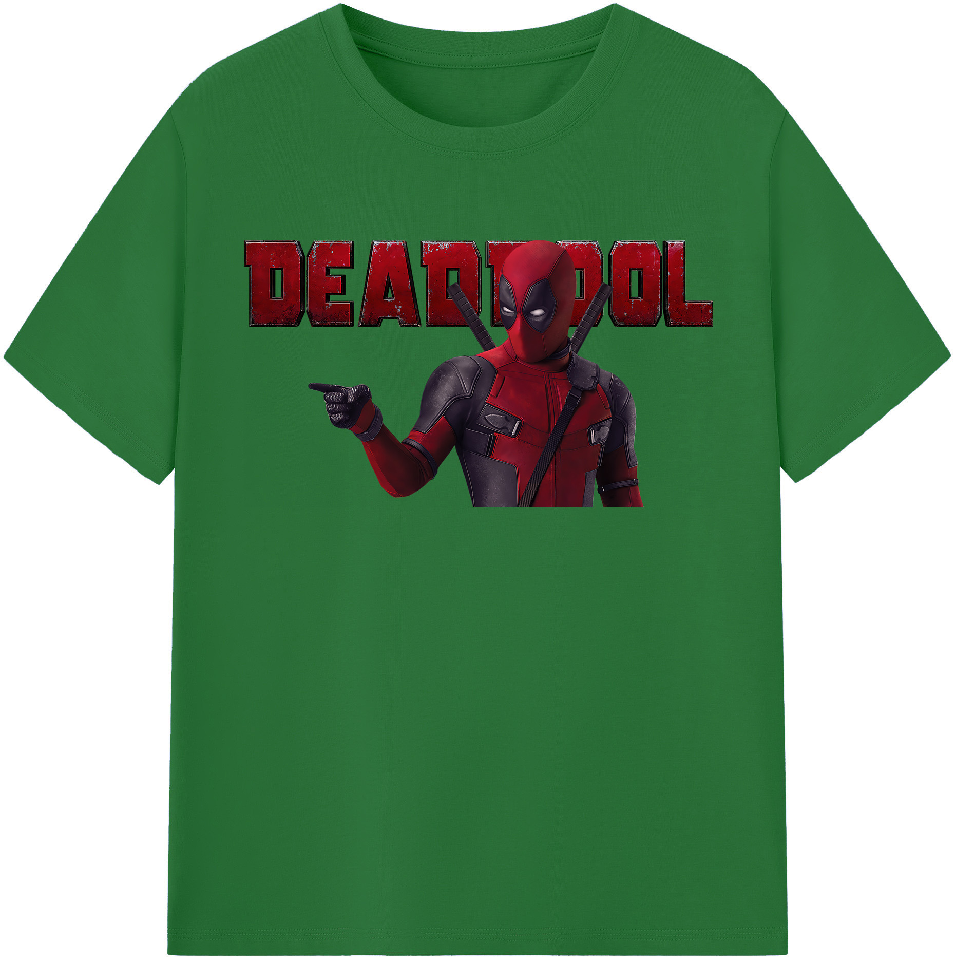 （画像用） Deadpool デッドプール 綿100％半袖Tシャツ（フロントプリント）