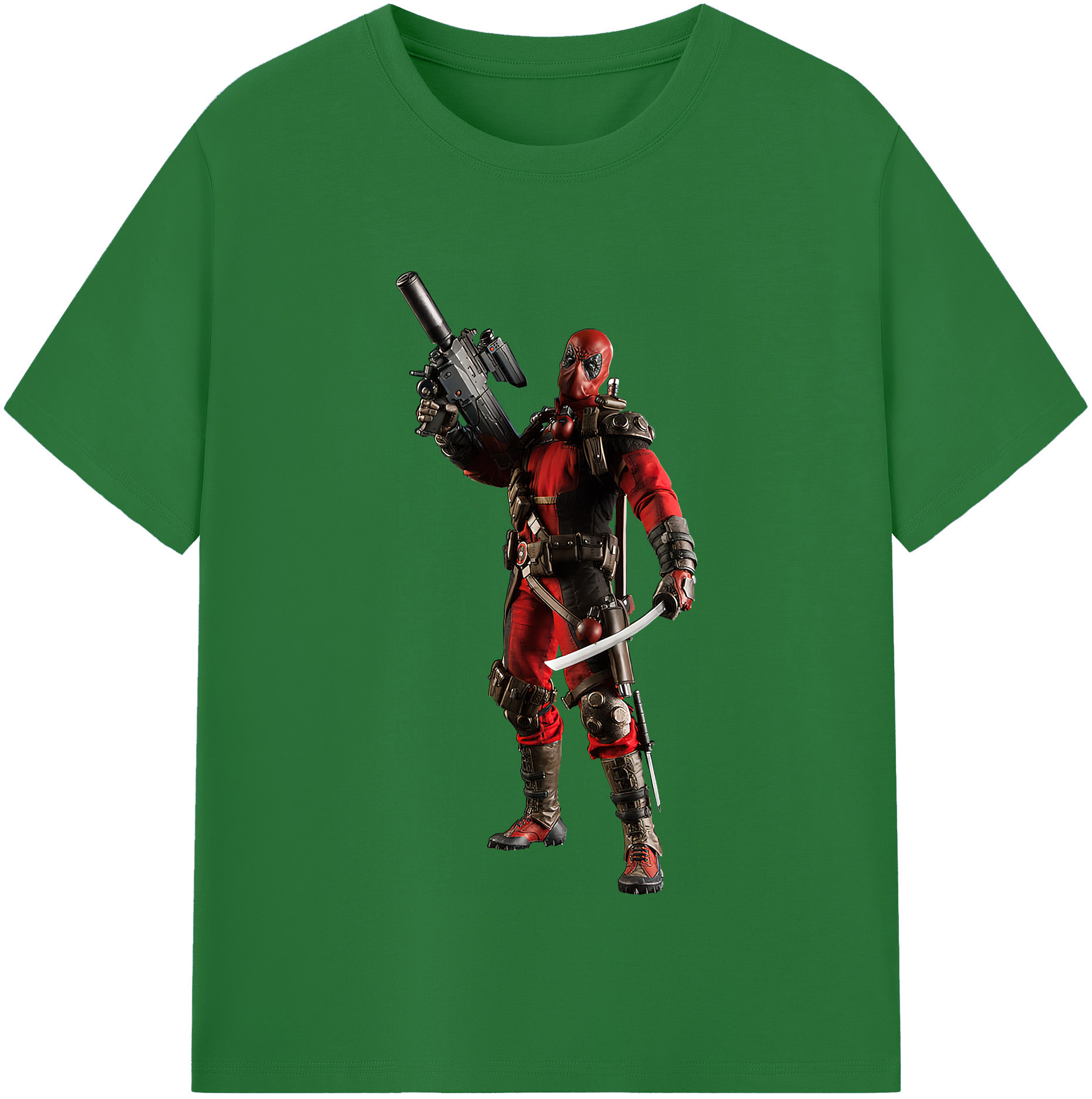（画像用） Deadpool デッドプール 綿100％半袖Tシャツ（フロントプリント）