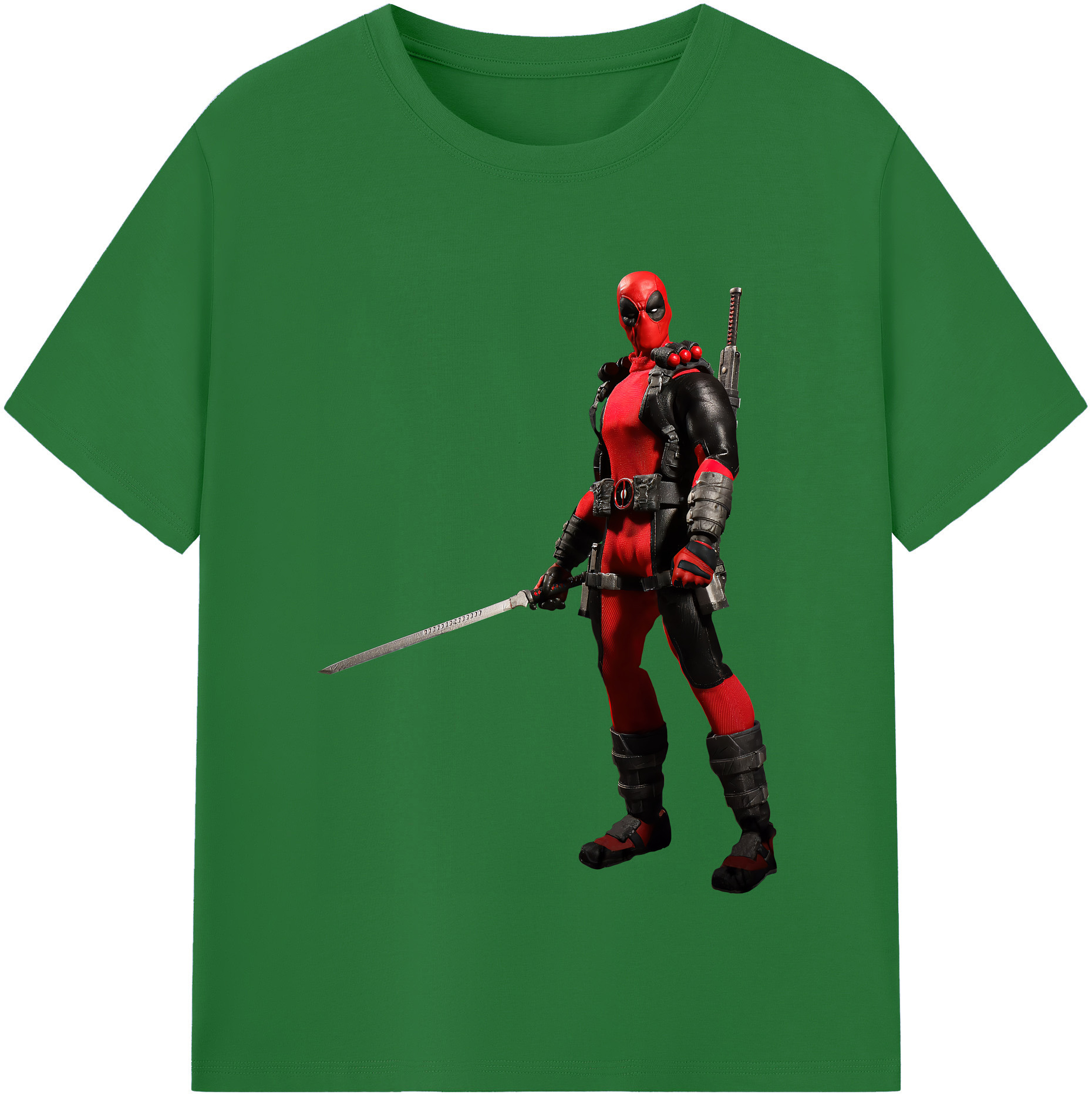 （画像用） Deadpool デッドプール 綿100％半袖Tシャツ（フロントプリント）