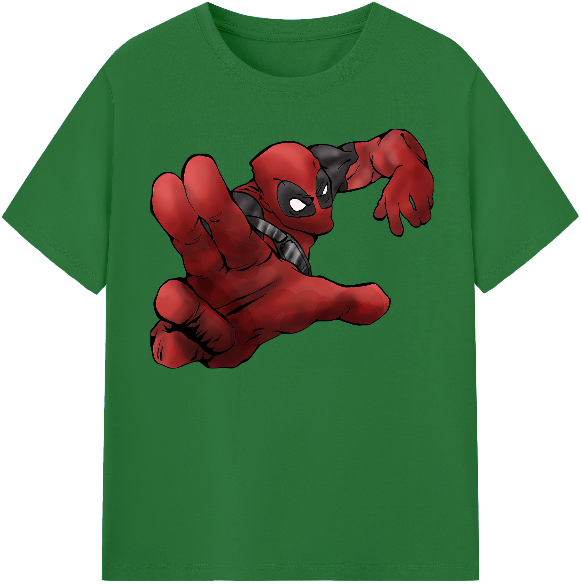 （画像用） Deadpool デッドプール 綿100％半袖Tシャツ（フロントプリント）
