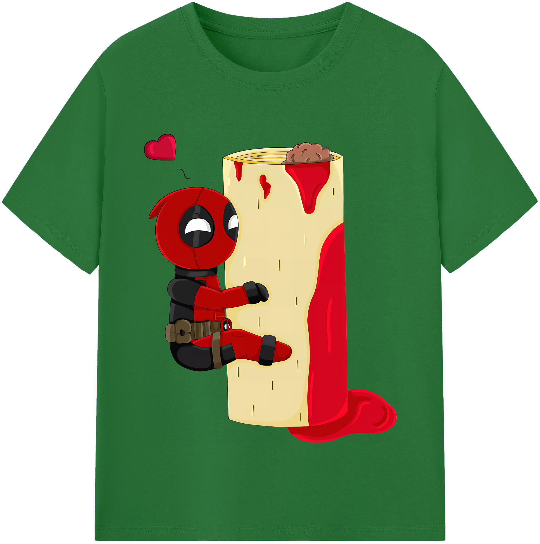 （画像用） Deadpool デッドプール 綿100％半袖Tシャツ（フロントプリント）