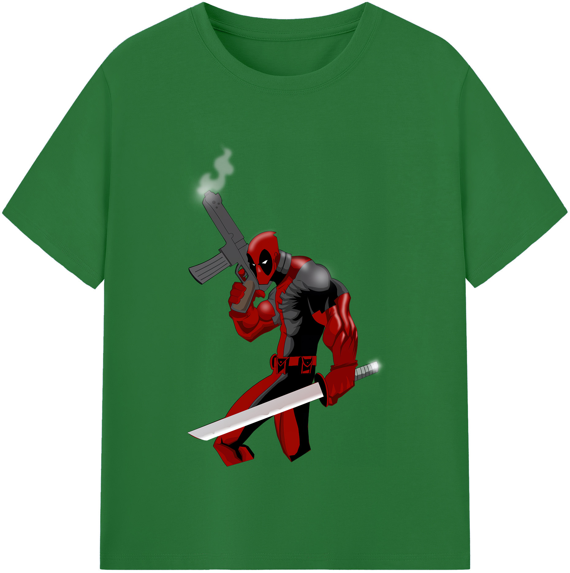 （画像用） Deadpool デッドプール 綿100％半袖Tシャツ（フロントプリント）