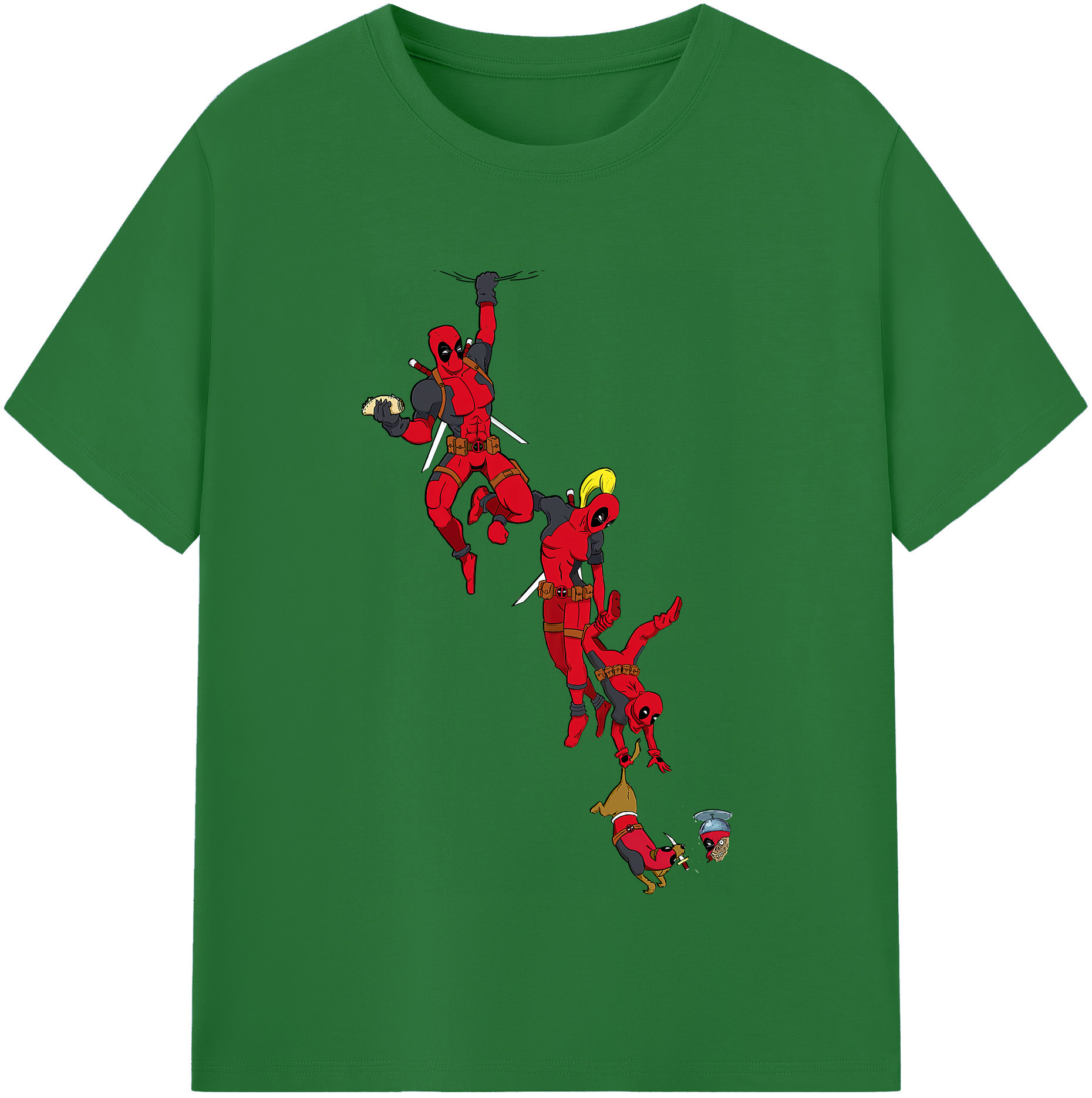 （画像用） Deadpool デッドプール 綿100％半袖Tシャツ（フロントプリント）