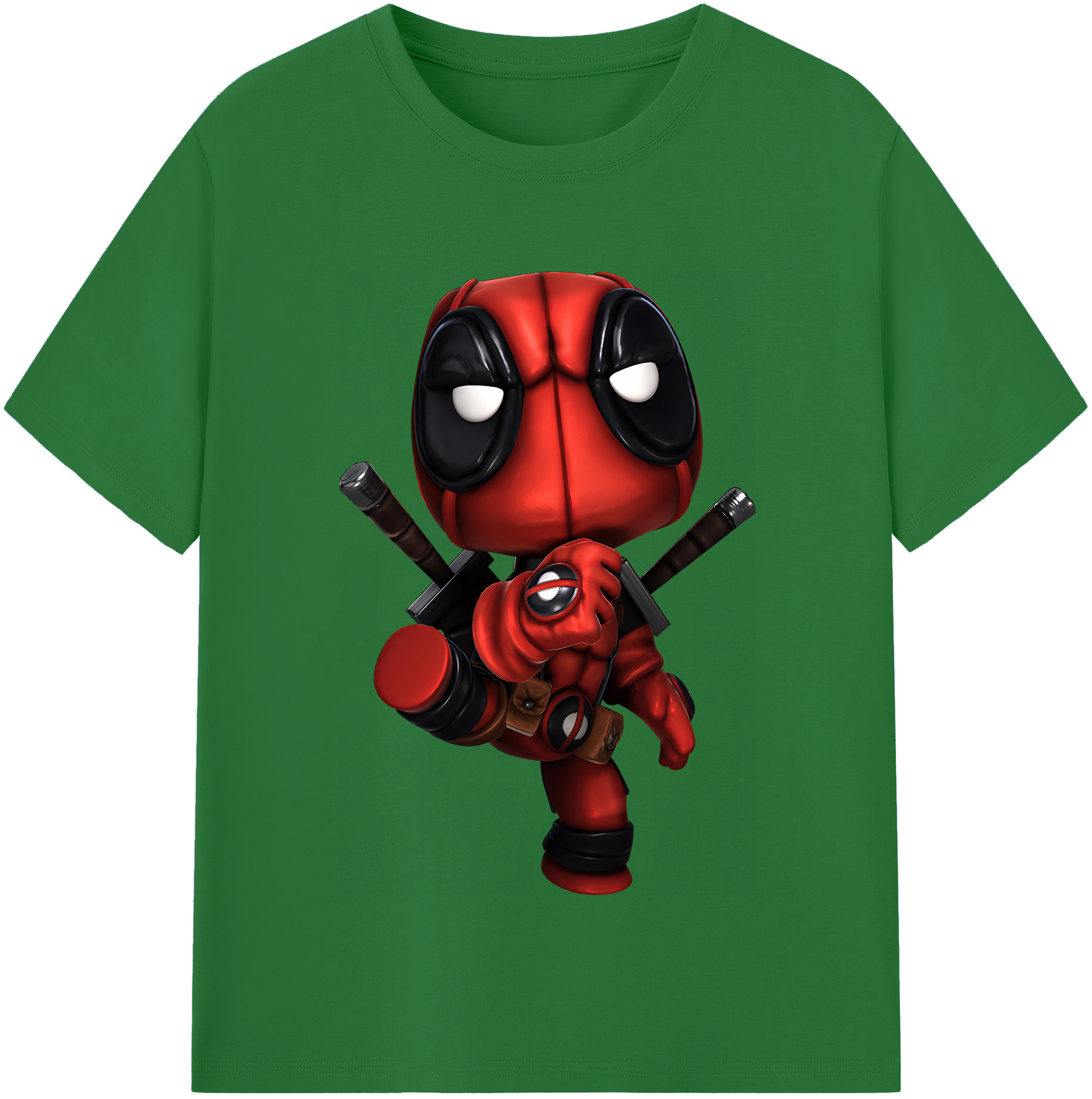 （画像用） Deadpool デッドプール 綿100％半袖Tシャツ（フロントプリント）