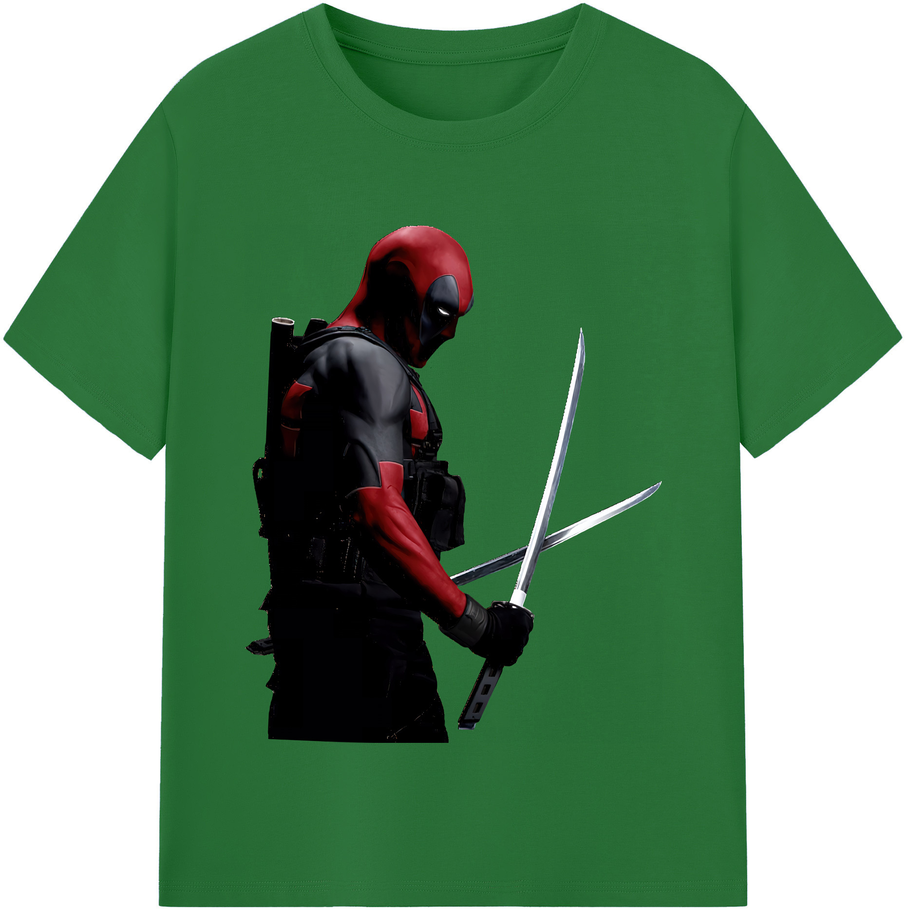 （画像用） Deadpool デッドプール 綿100％半袖Tシャツ（フロントプリント）
