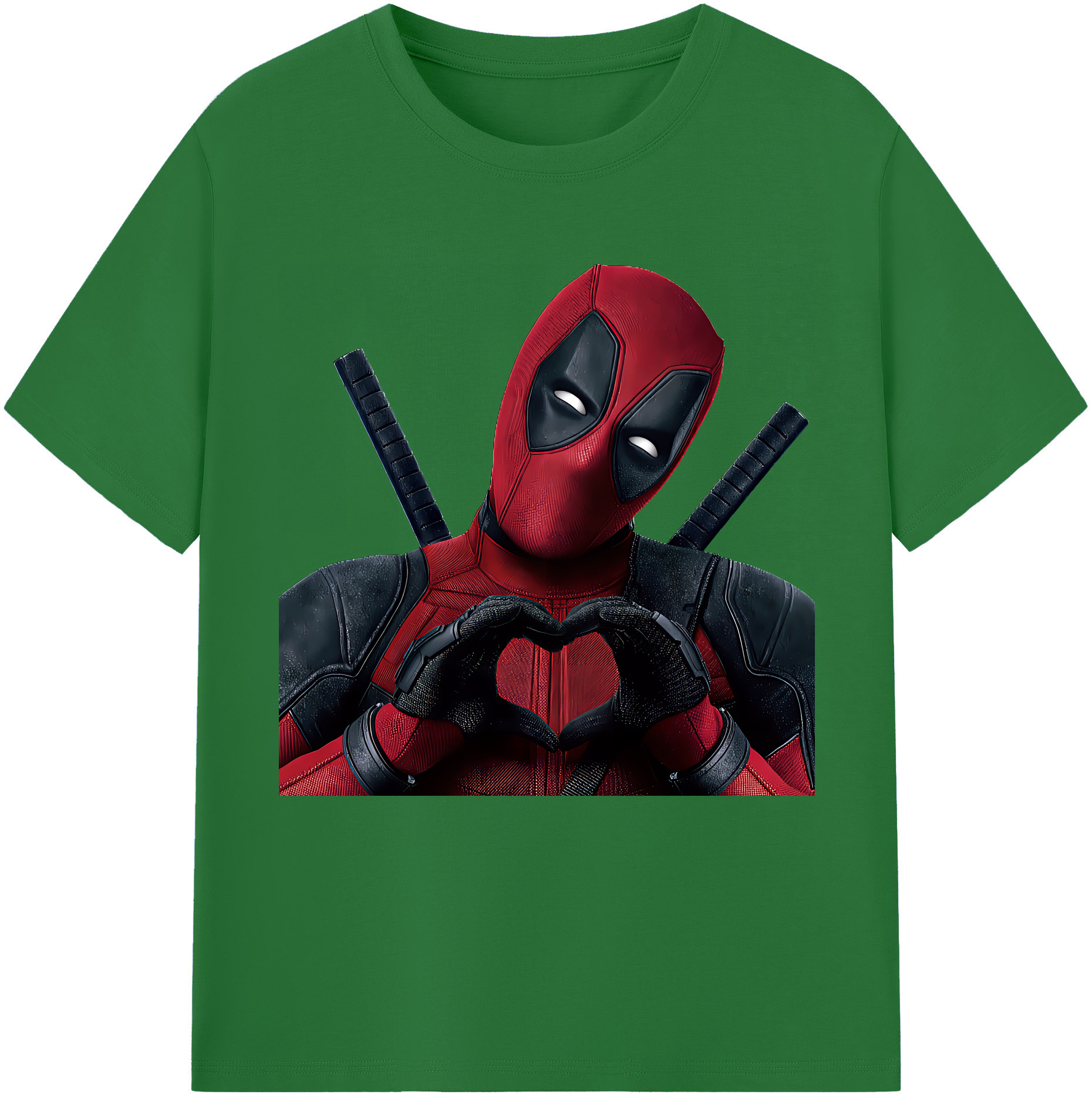 （画像用） Deadpool デッドプール 綿100％半袖Tシャツ（フロントプリント）