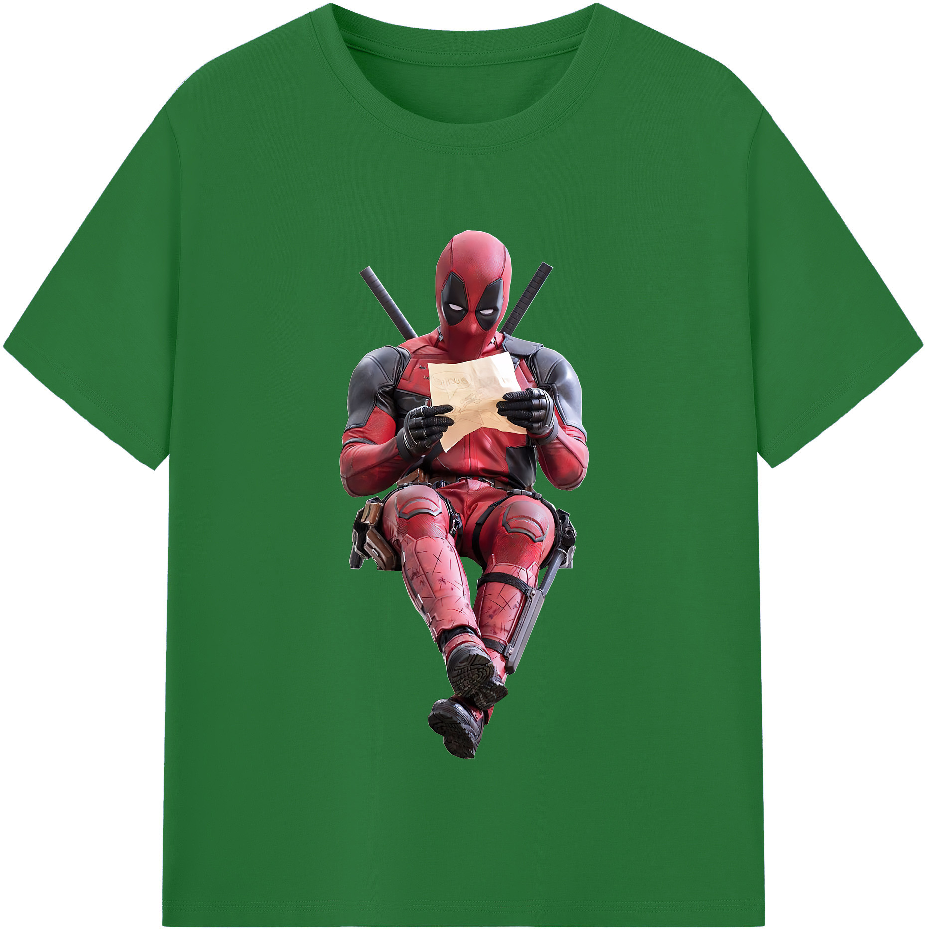 （画像用） Deadpool デッドプール 綿100％半袖Tシャツ（フロントプリント）