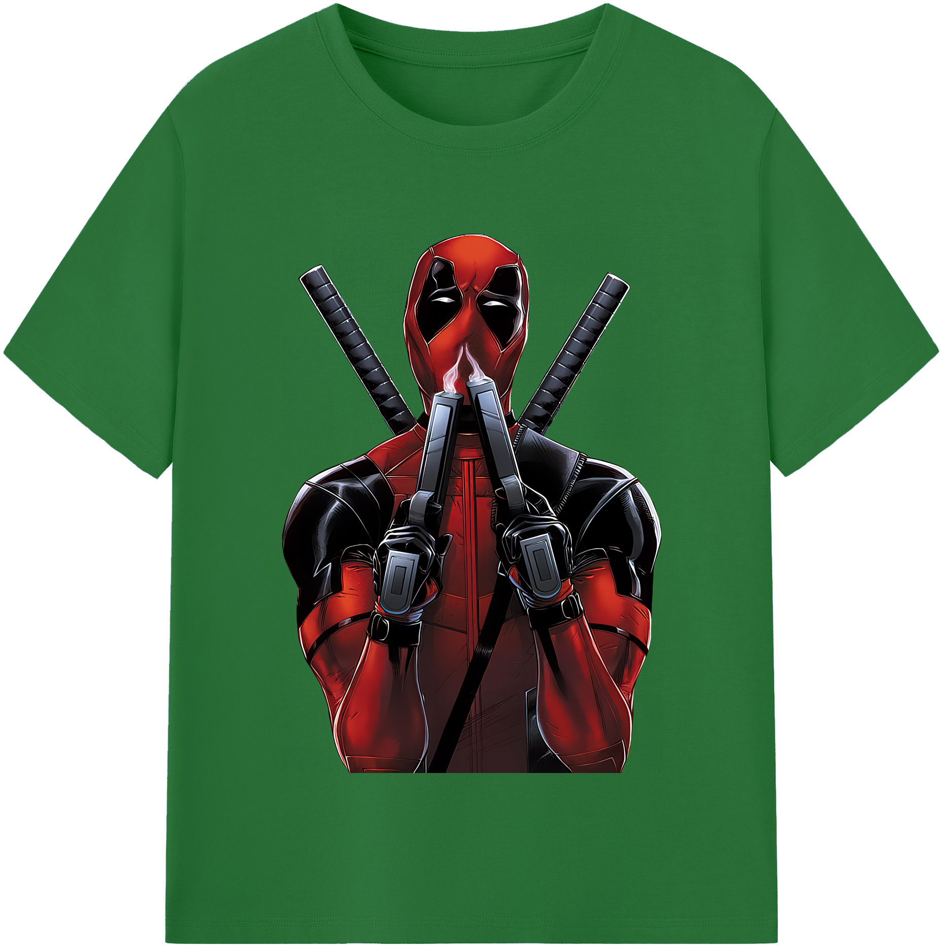 （画像用） Deadpool デッドプール 綿100％半袖Tシャツ（フロントプリント）