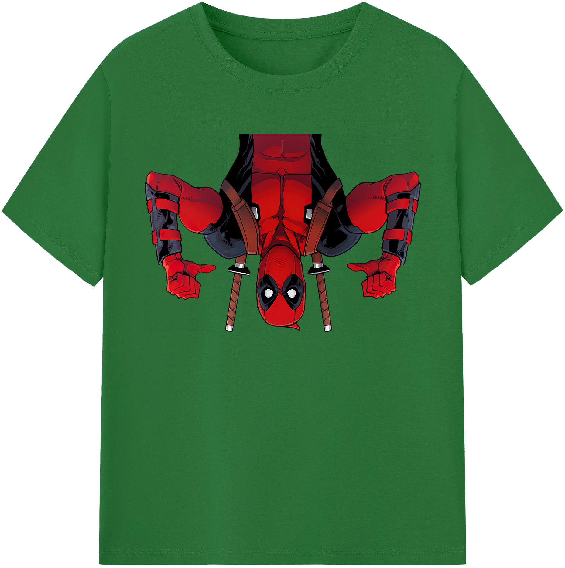 （画像用） Deadpool デッドプール 綿100％半袖Tシャツ（フロントプリント）