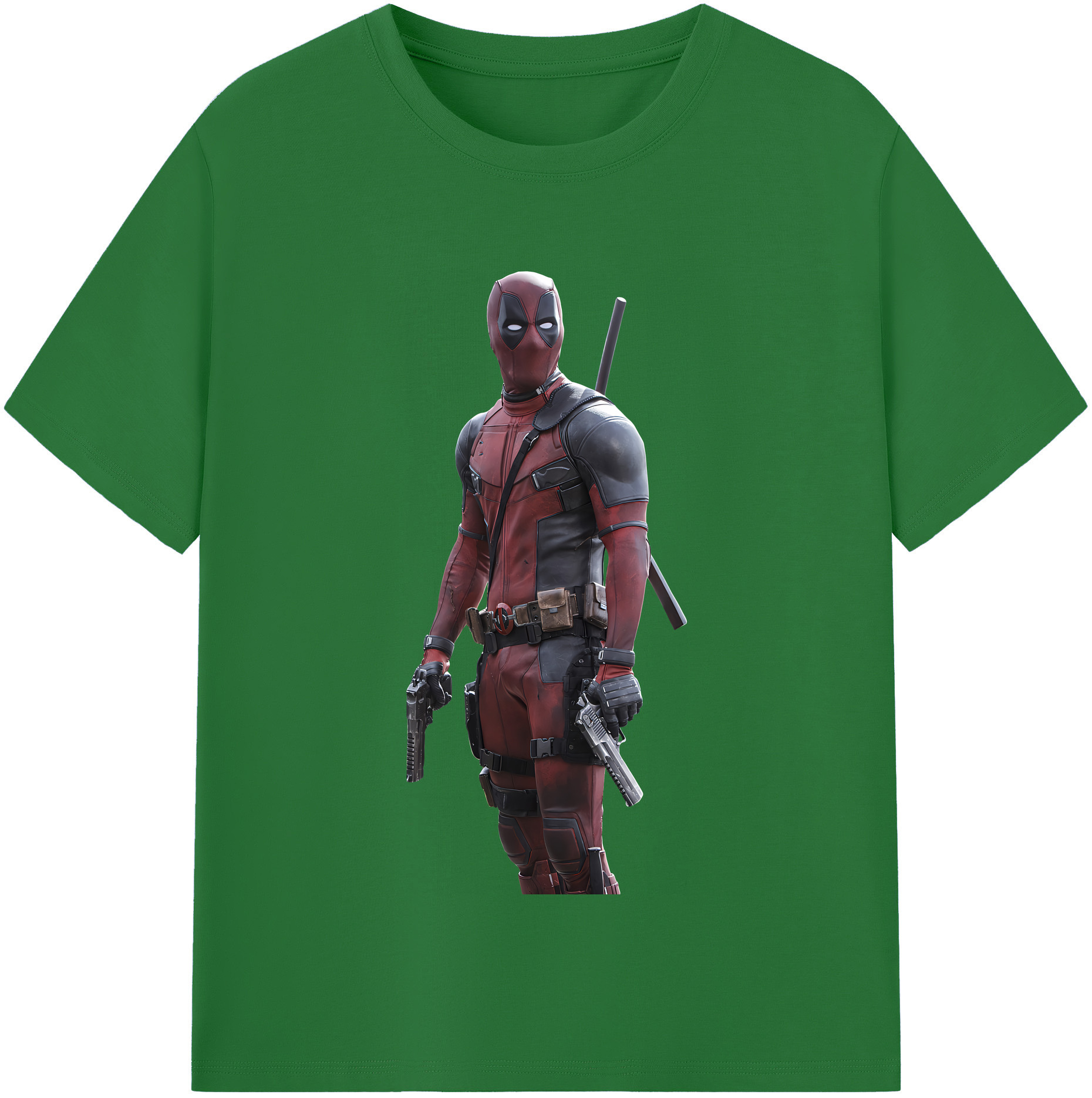 （画像用） Deadpool デッドプール 綿100％半袖Tシャツ（フロントプリント）